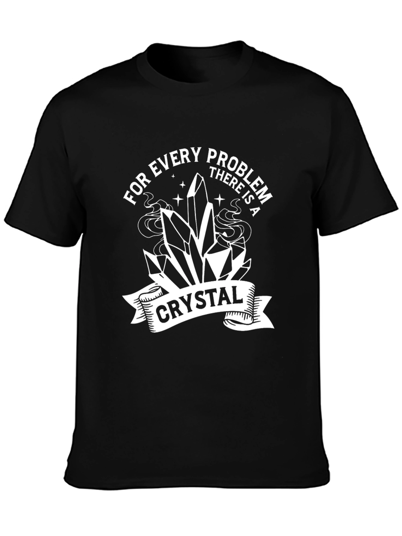 Every Problem Crystal T-Shirt - Black Graphic Tee