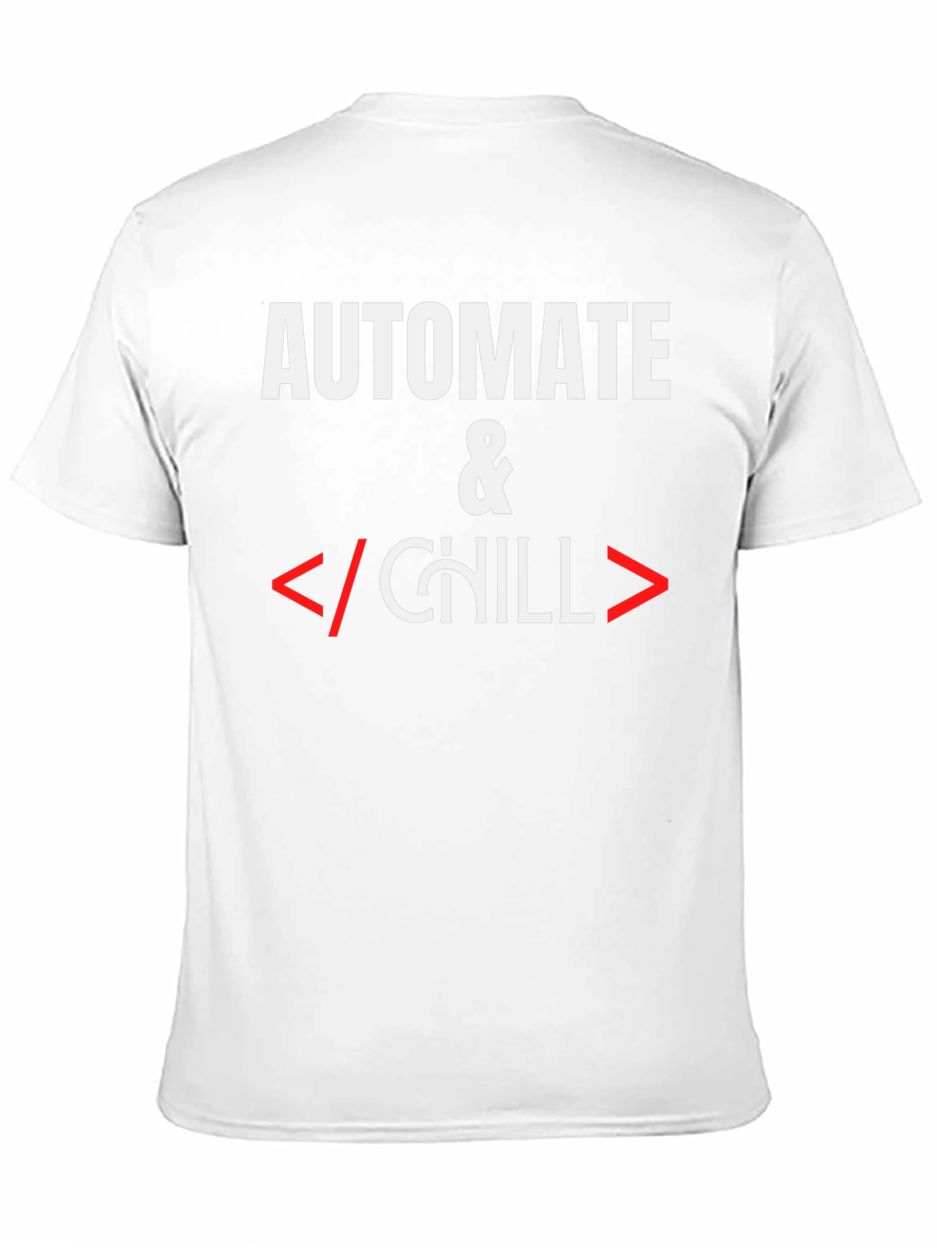 Automate & Chill T-Shirt - Programmer Humor Tee