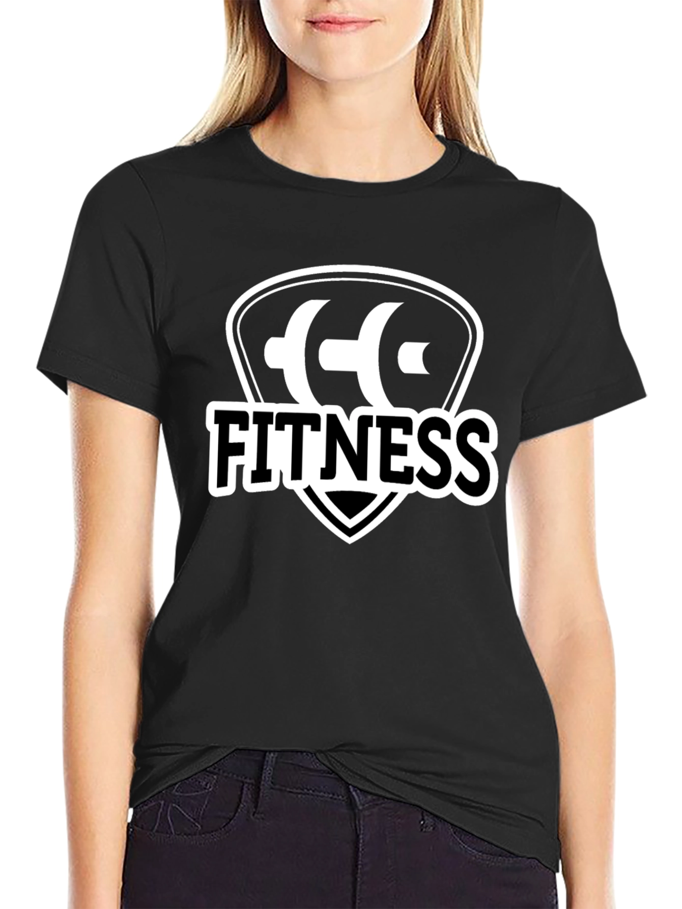 Fitness Graphic Black T-Shirt for Men