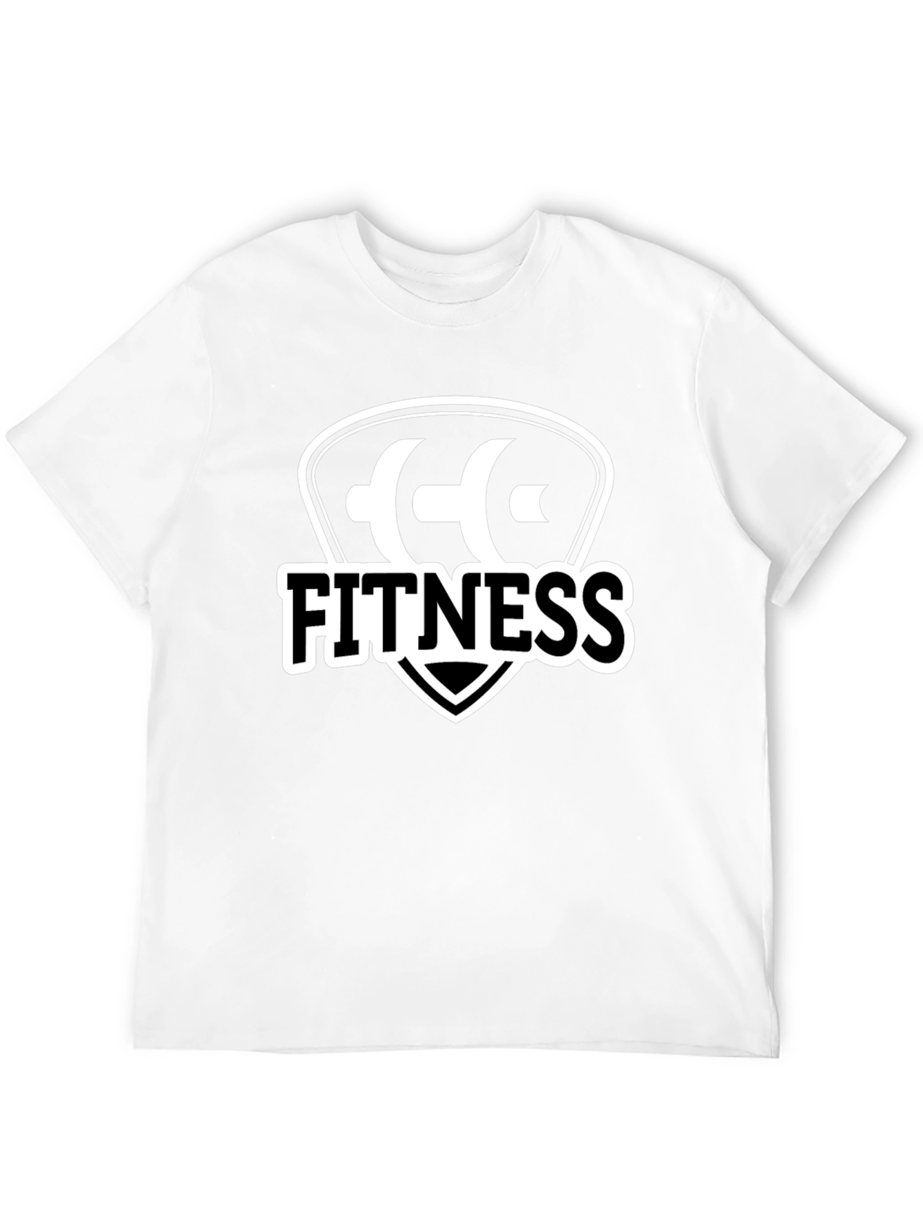 Fitness Graphic Black T-Shirt for Men