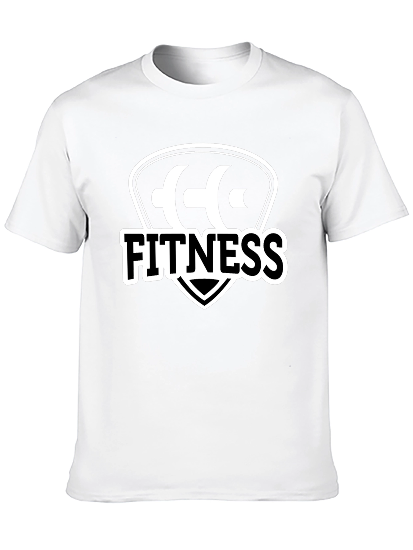 Fitness Graphic Black T-Shirt for Men