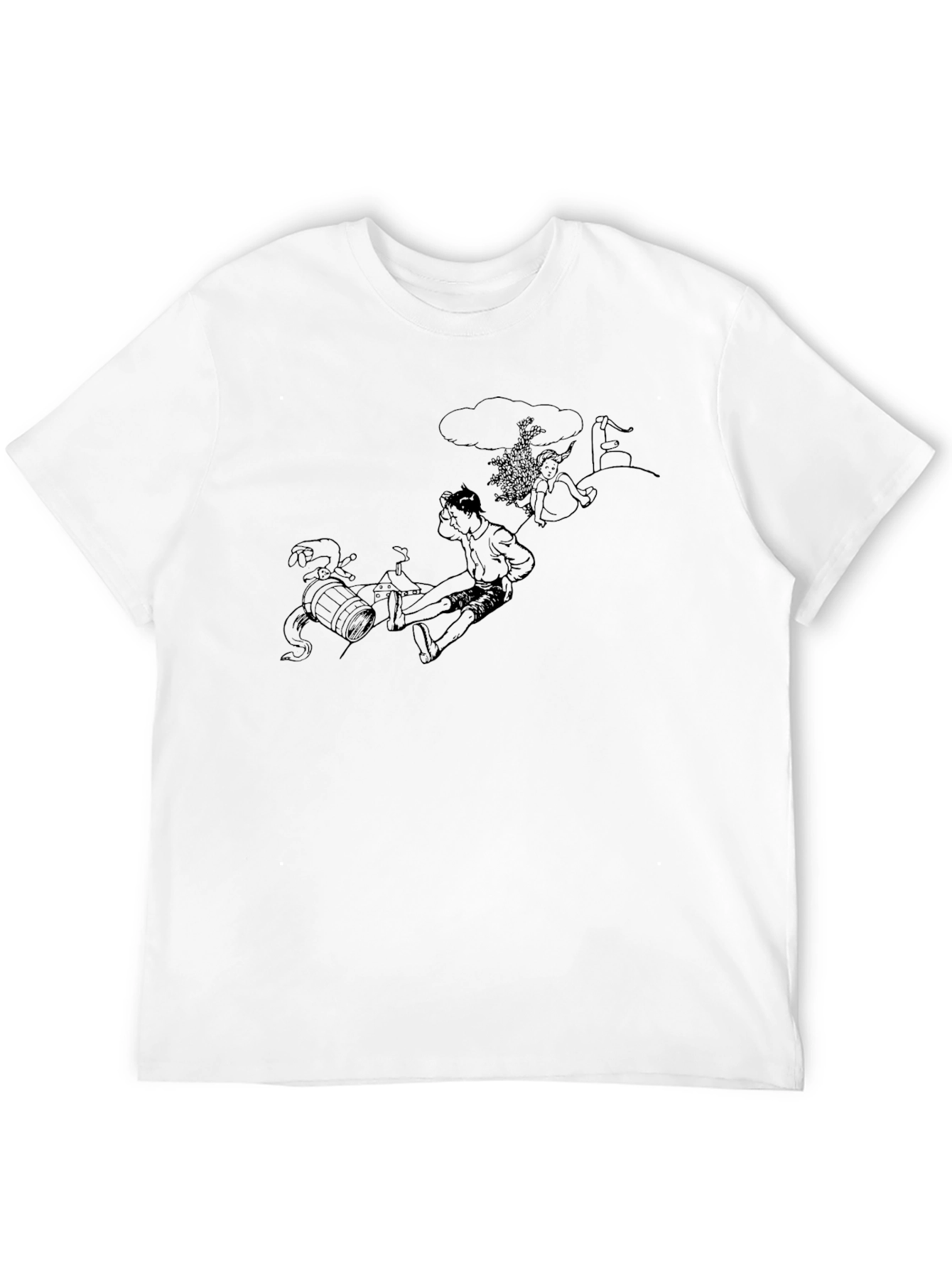 Unique Graphic Tee - Black T-Shirt