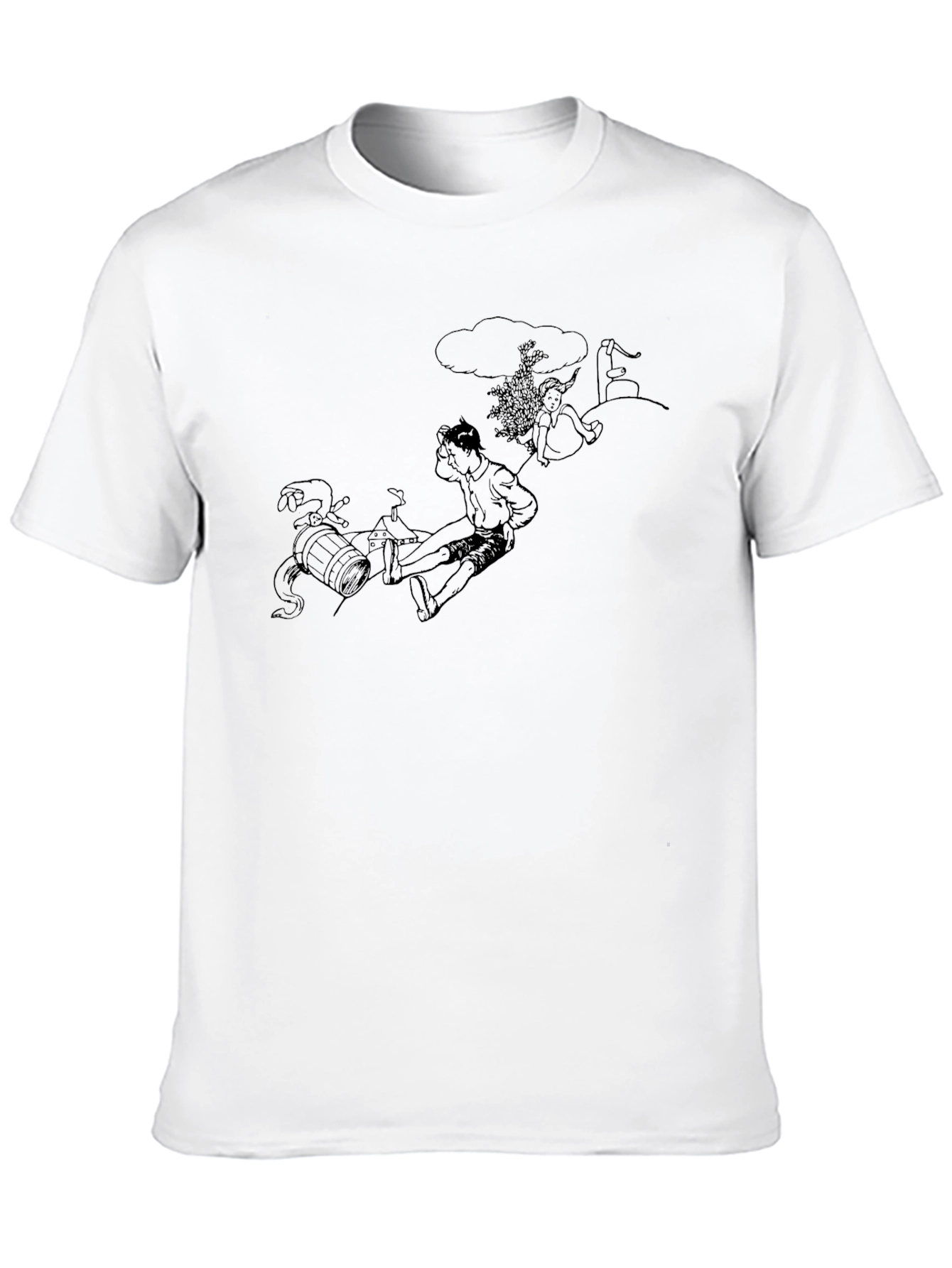 Unique Graphic Tee - Black T-Shirt