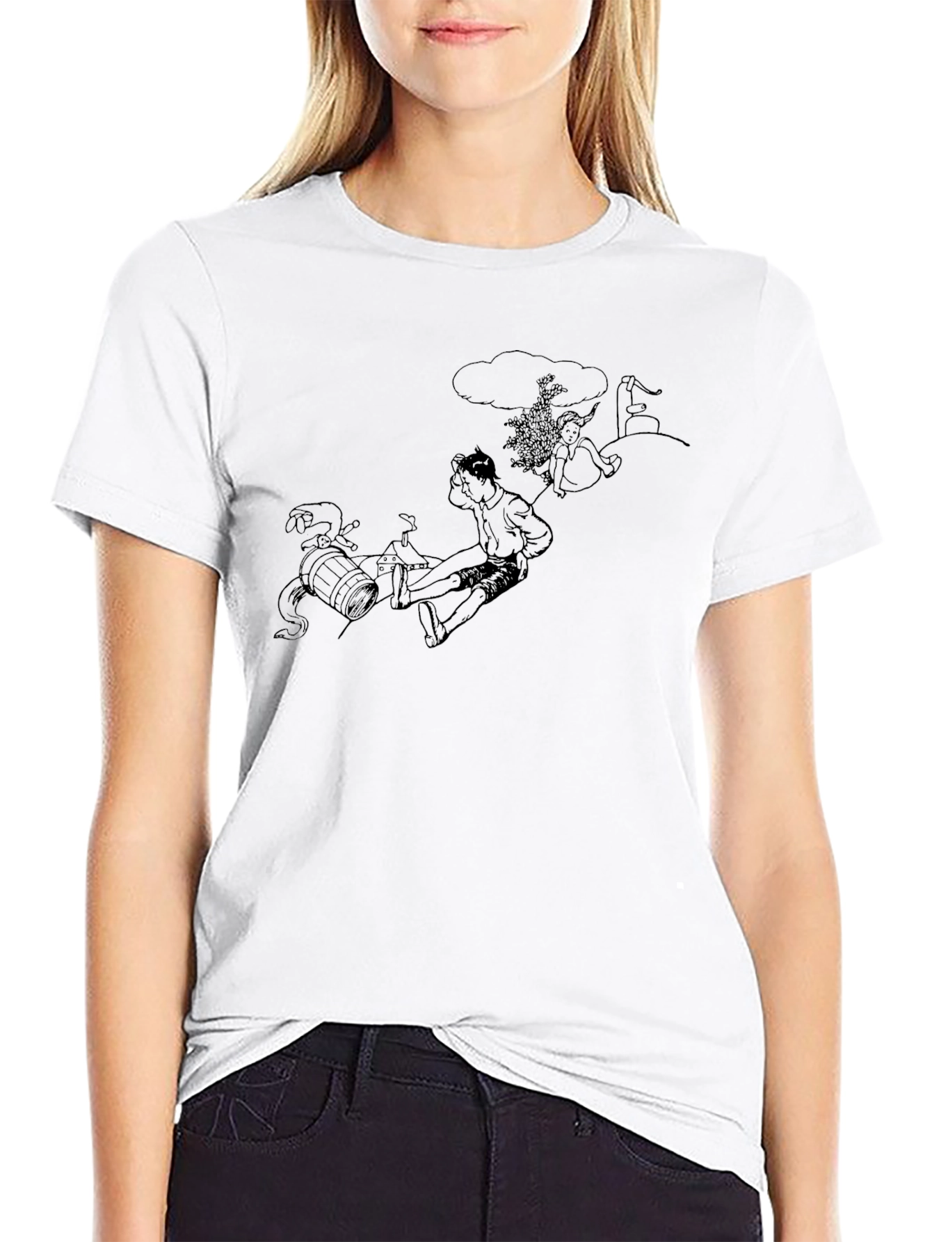 Unique Graphic Tee - Black T-Shirt