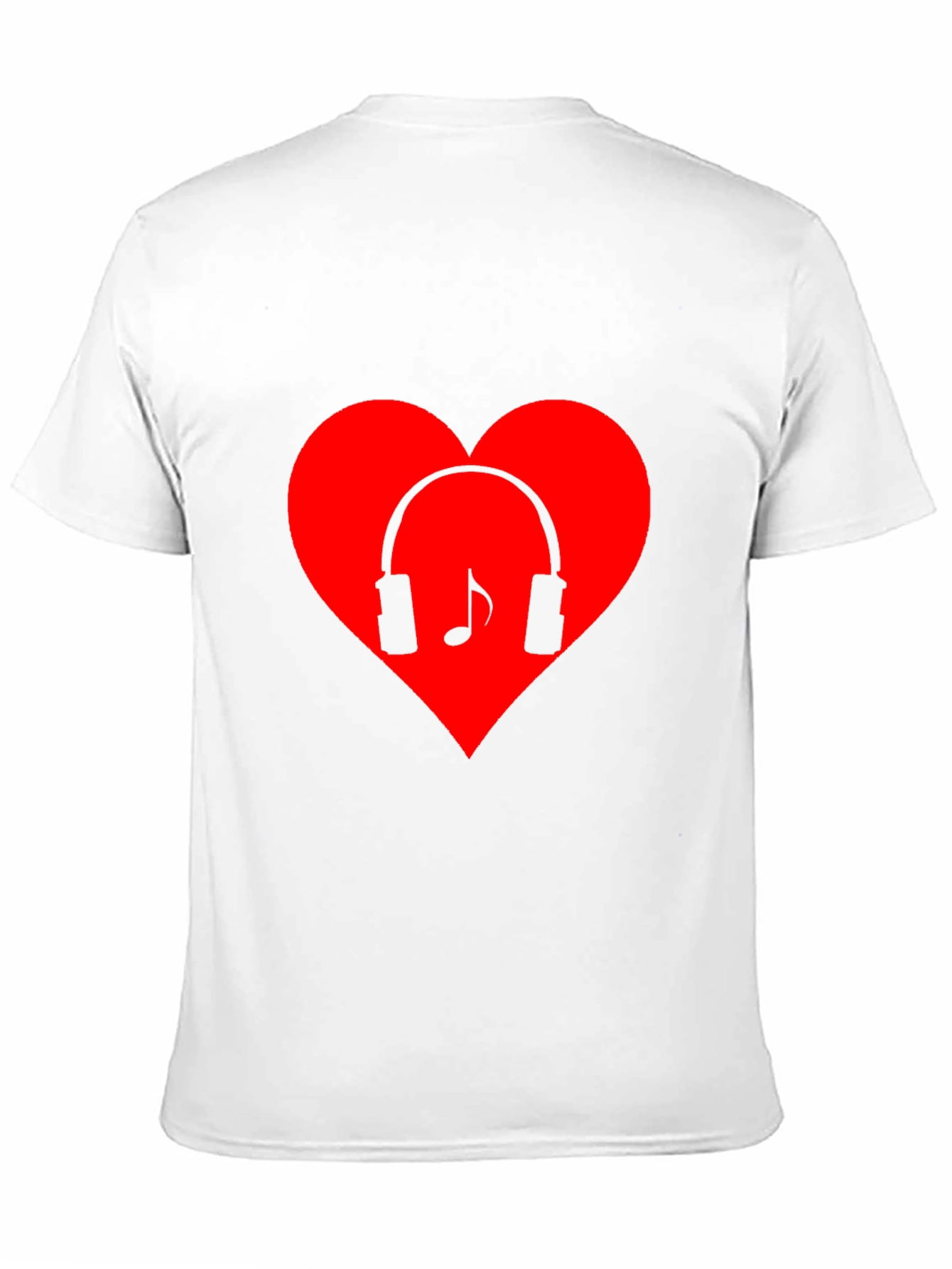 Music Lovers Heart T-Shirt - Black