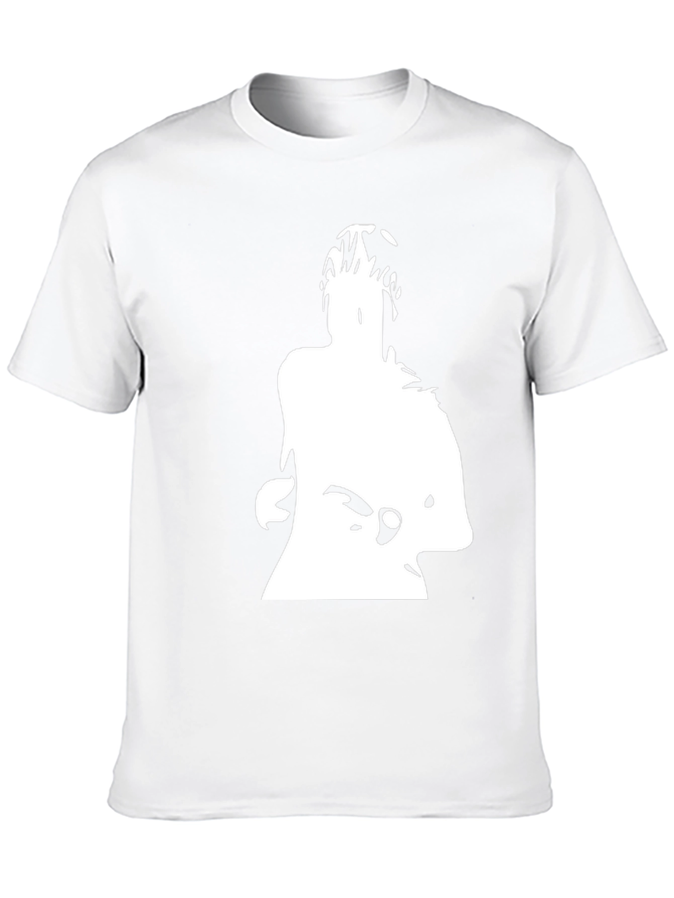 Bold Silhouette Graphic Black Tee