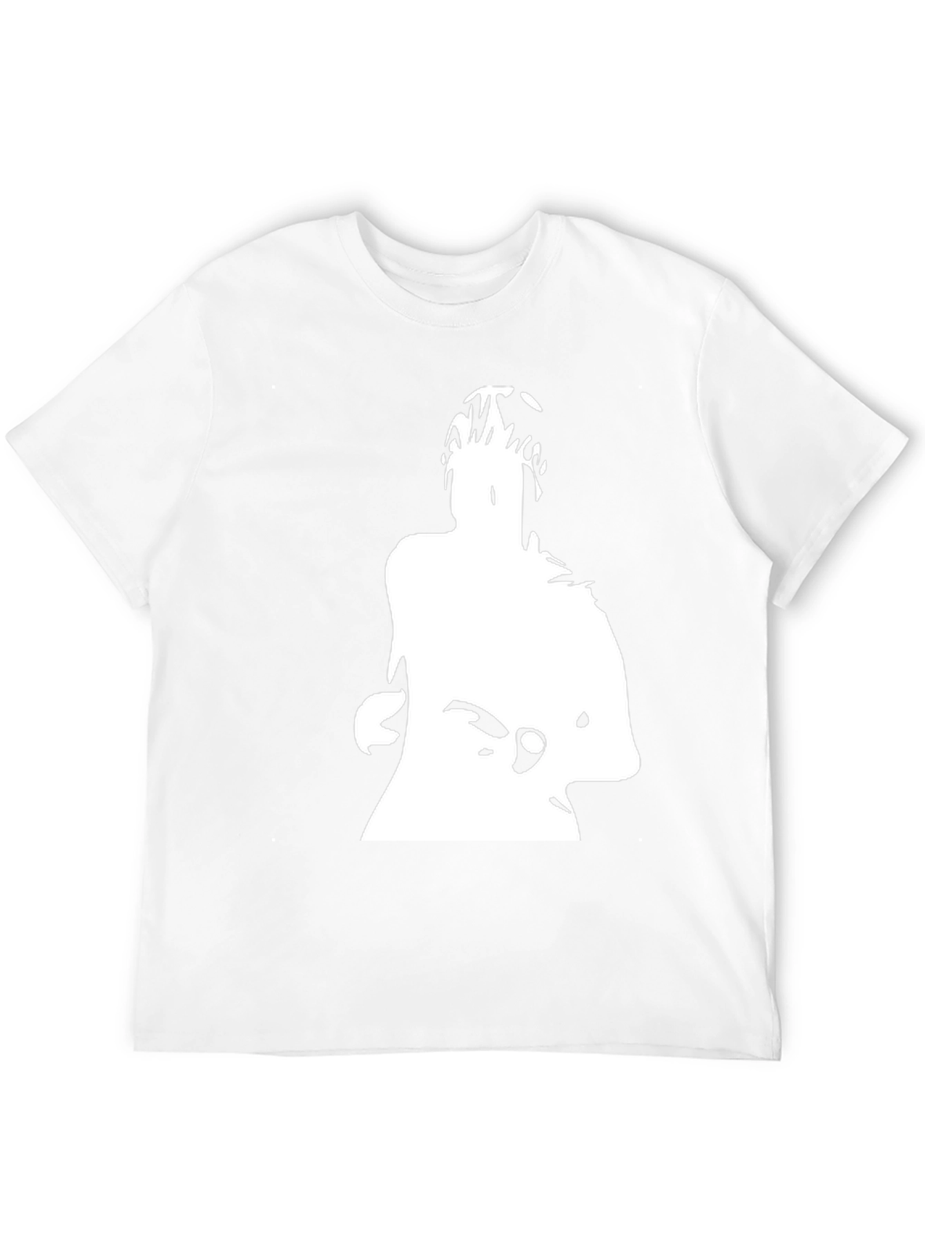 Bold Silhouette Graphic Black Tee