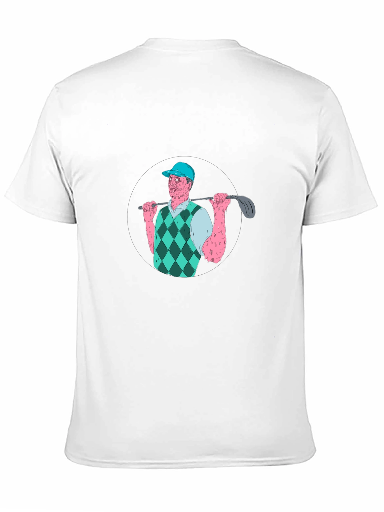 Zombie Golfer Graphic T-Shirt - Black