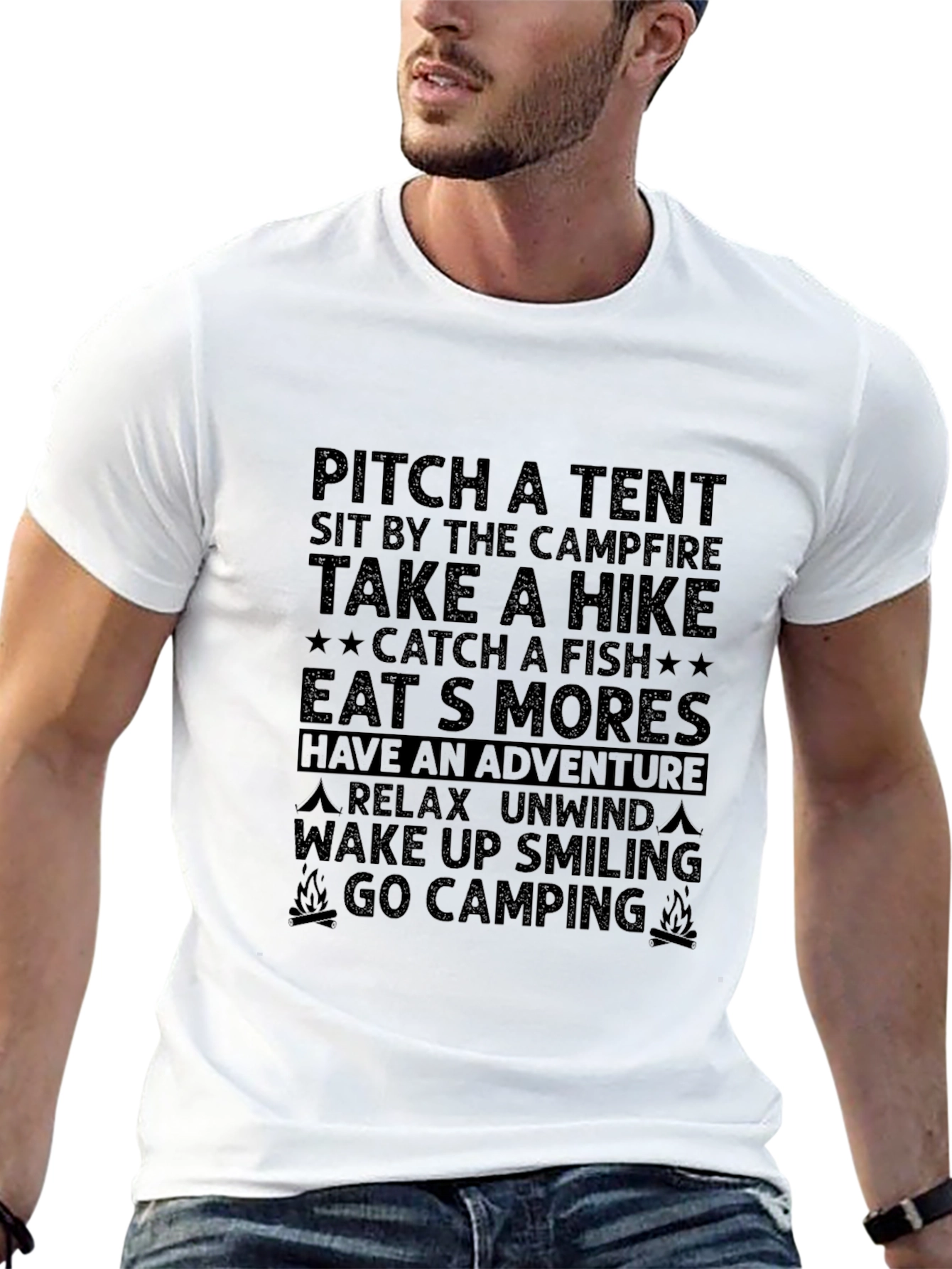 Camping Adventure Graphic T-Shirt