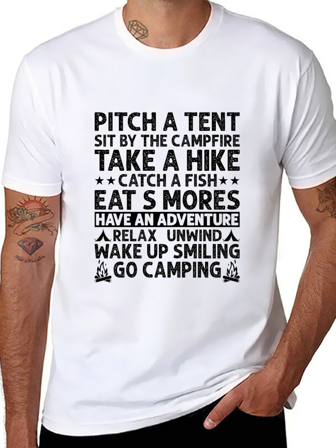 Camping Adventure Graphic T-Shirt