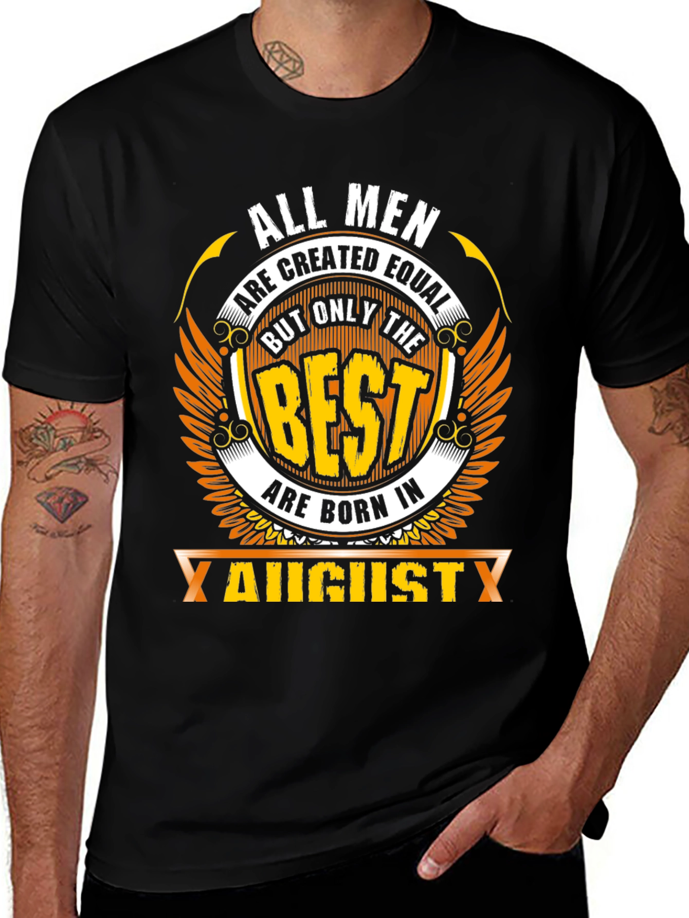 August Born Mens Graphic T-Shirt