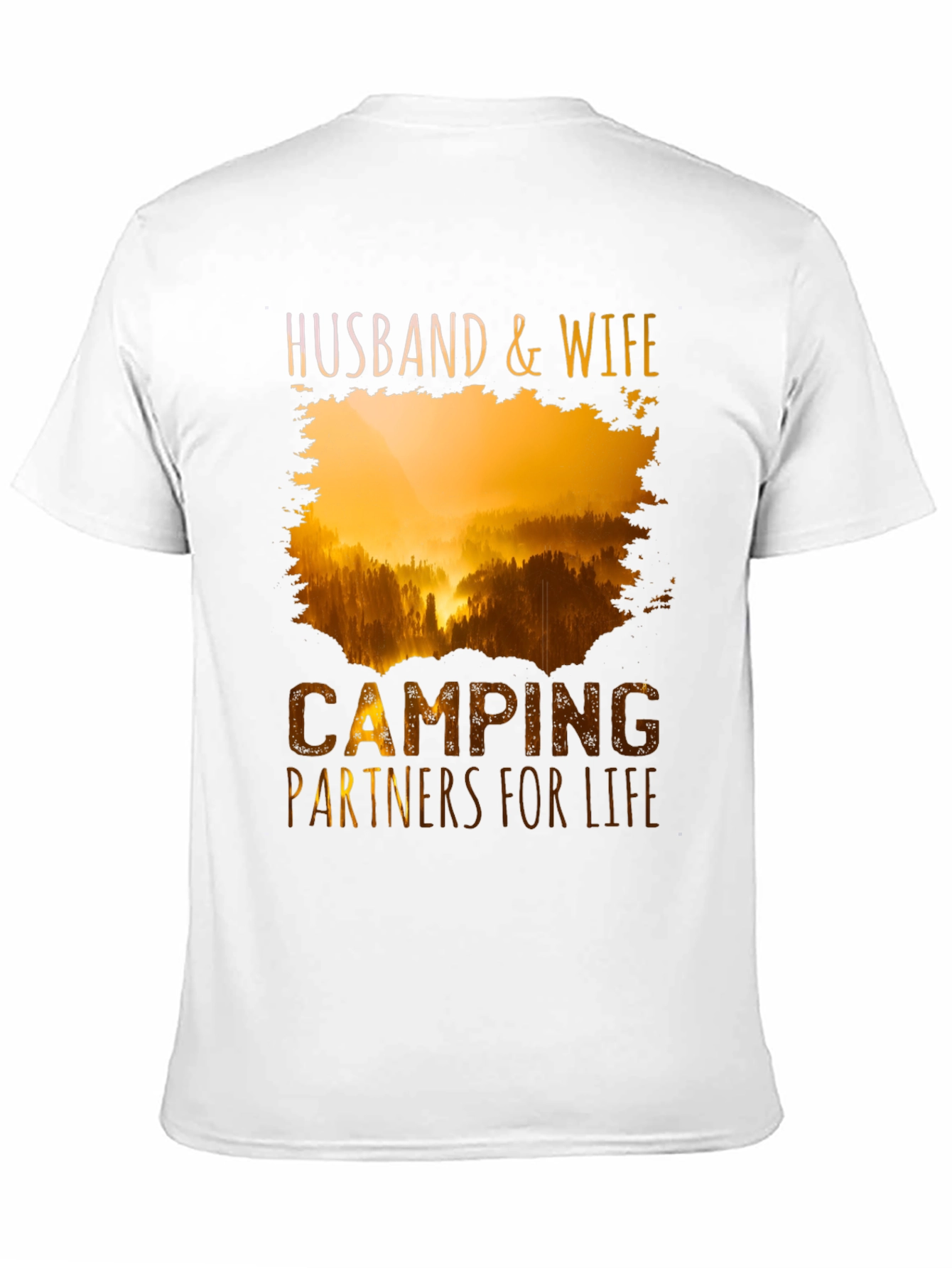 Husband & Wife Camping Partners Tee