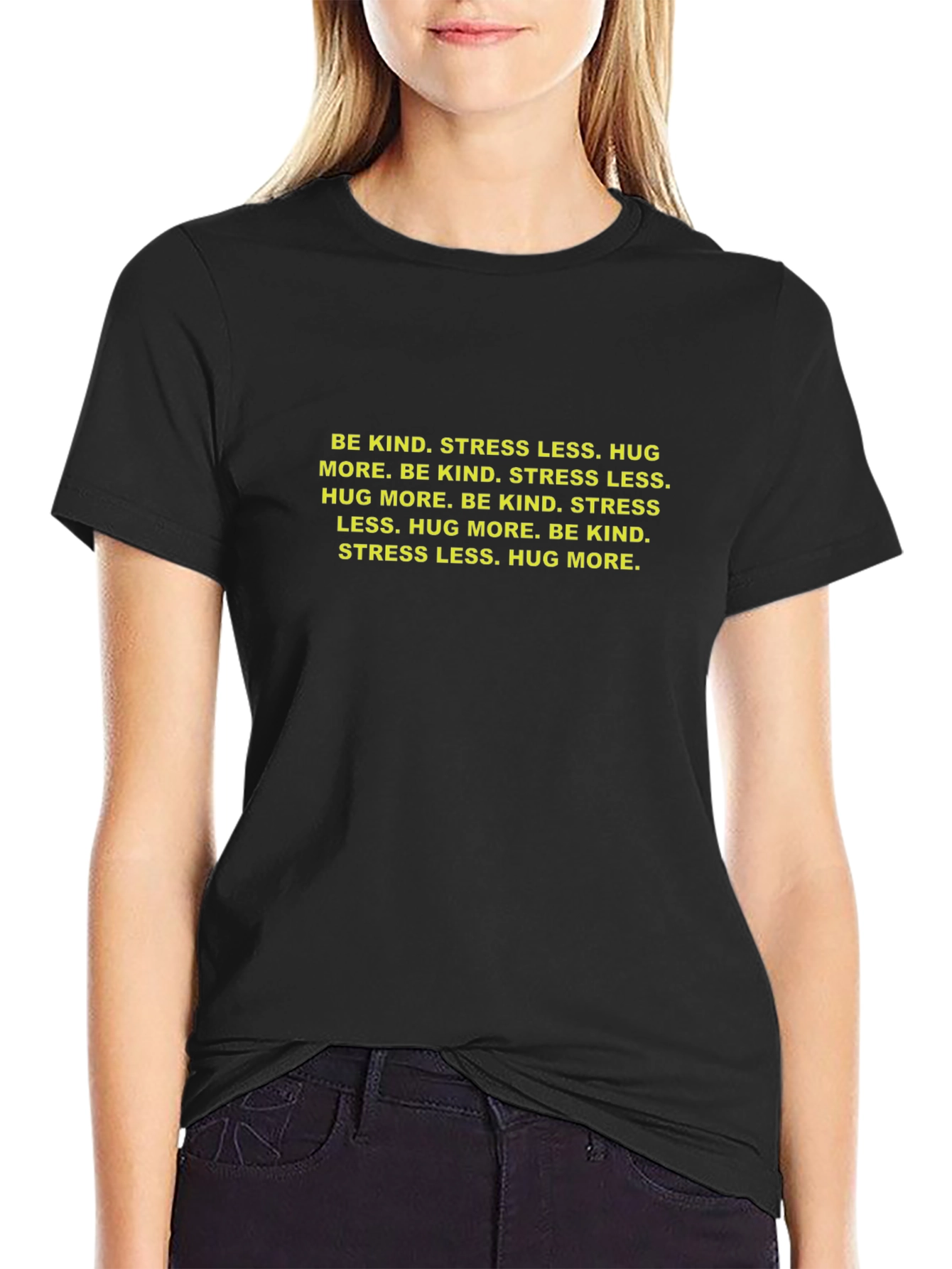 Be Kind Slogan Tee - Black Graphic T-Shirt
