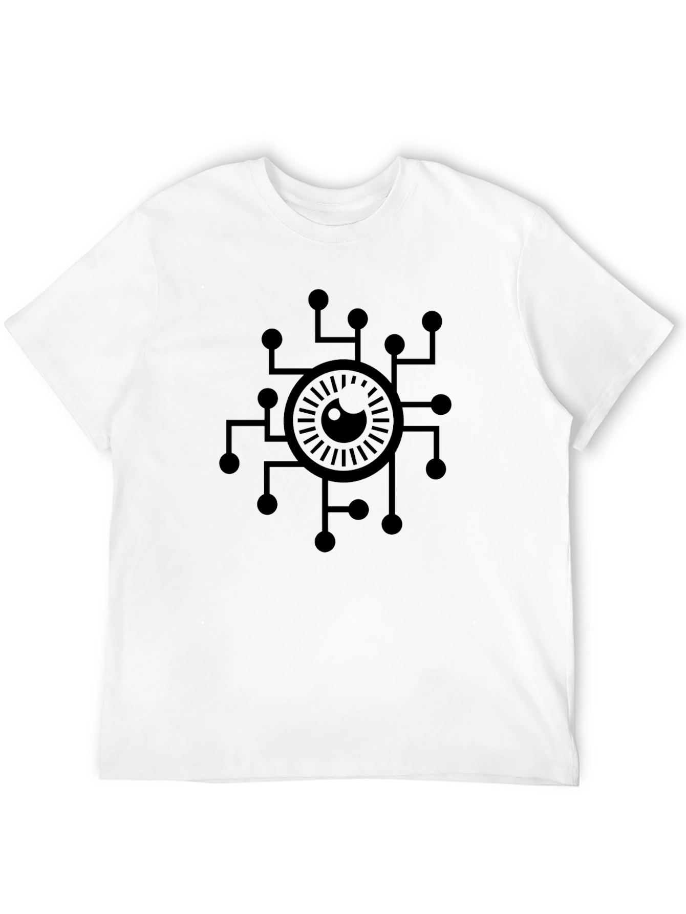 Cyber Eye Graphic Tee - Black