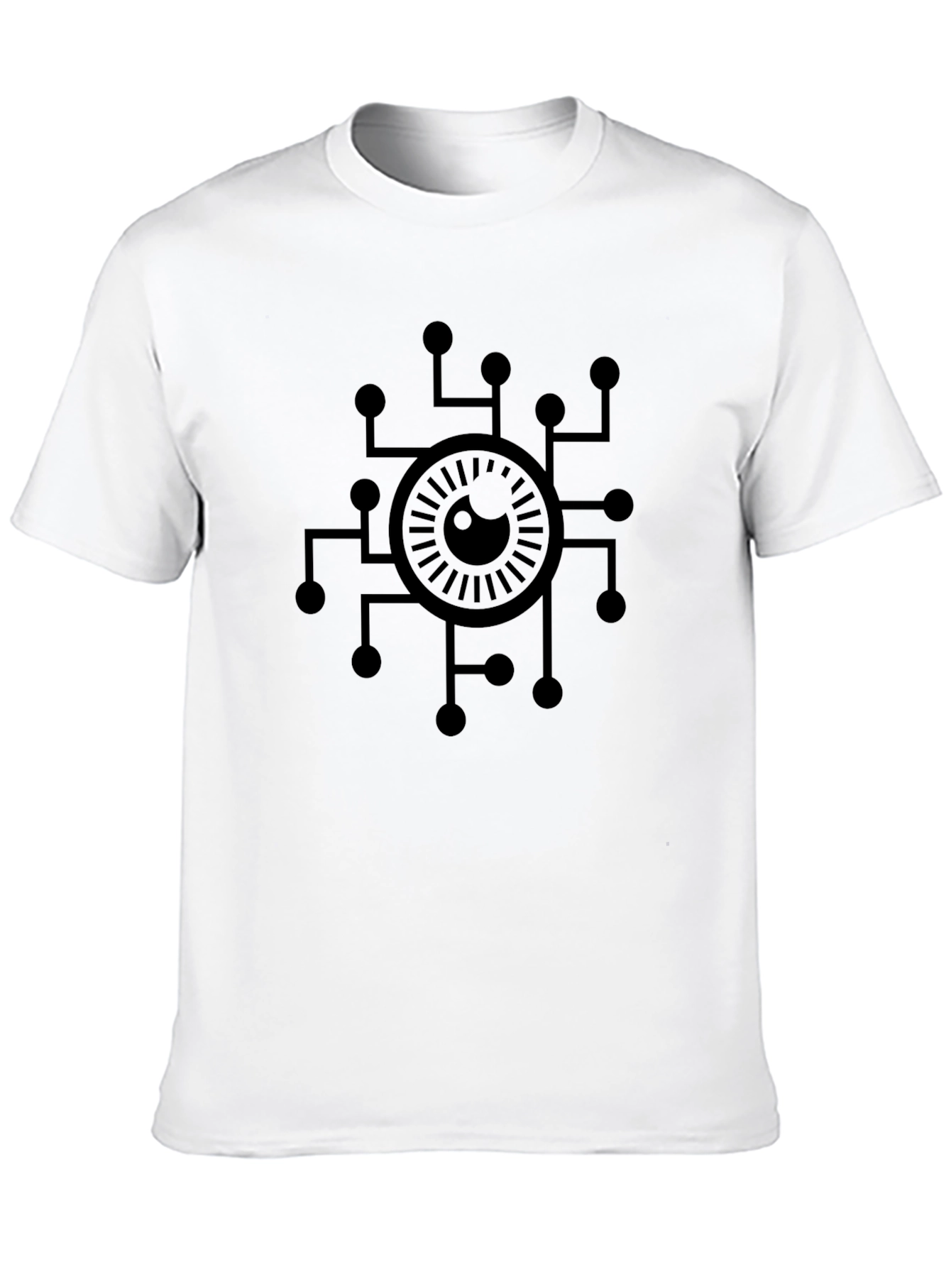 Cyber Eye Graphic Tee - Black