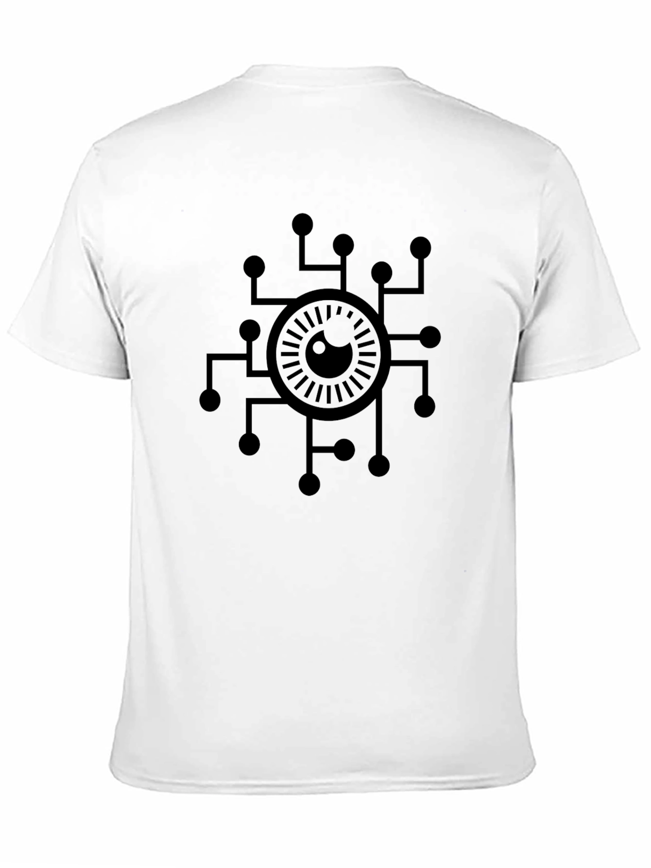 Cyber Eye Graphic Tee - Black