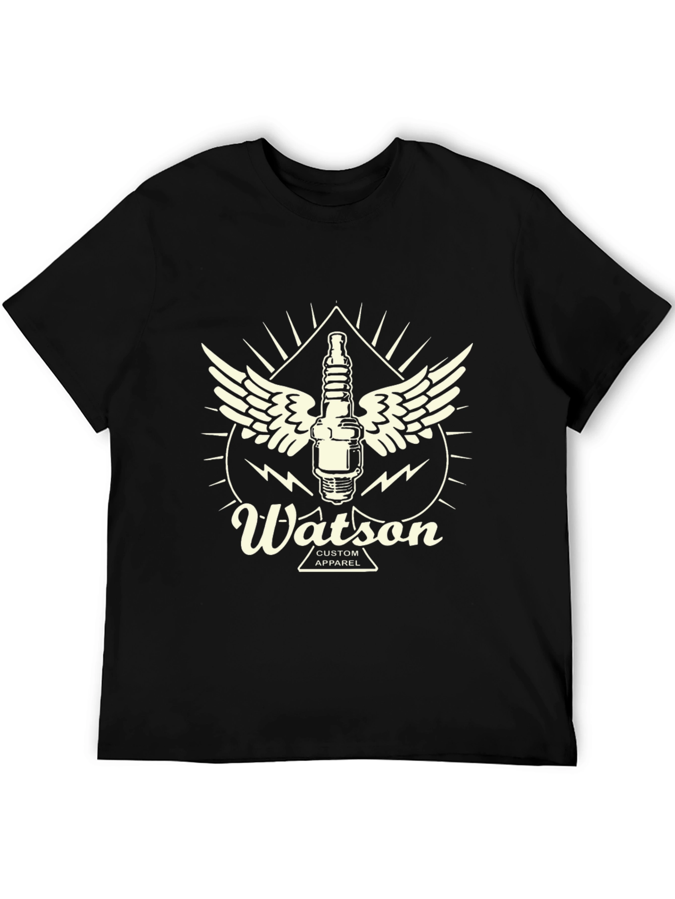 Watson Custom Apparel Black Graphic Tee