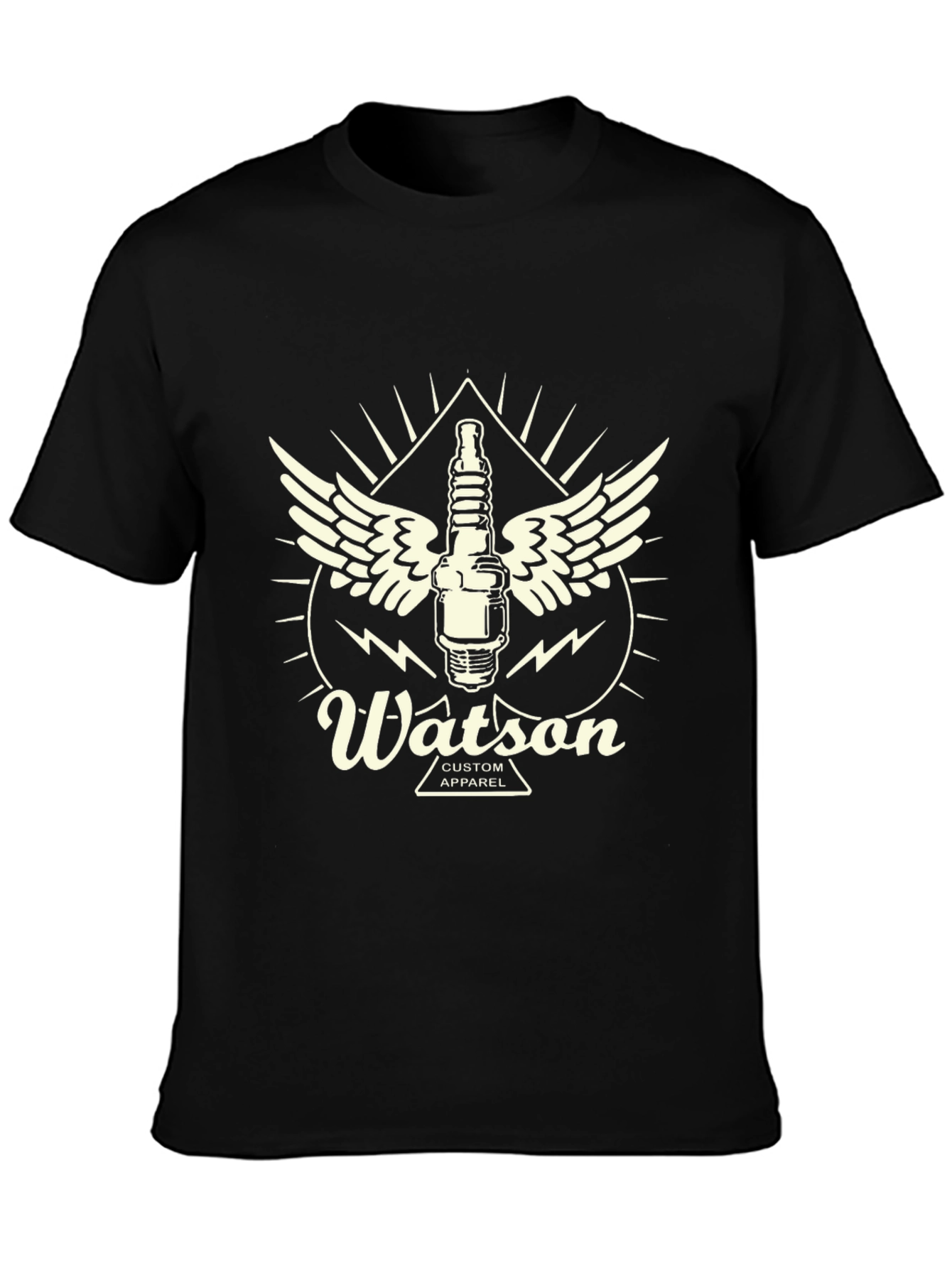 Watson Custom Apparel Black Graphic Tee