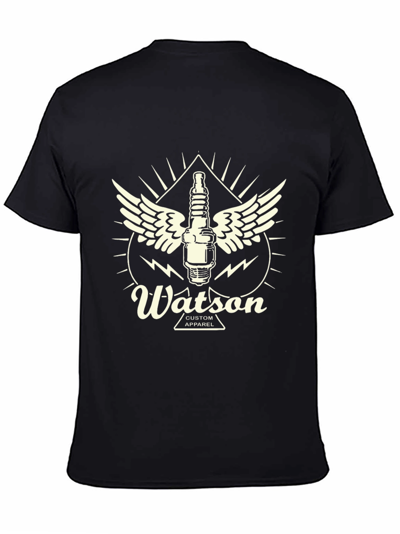 Watson Custom Apparel Black Graphic Tee