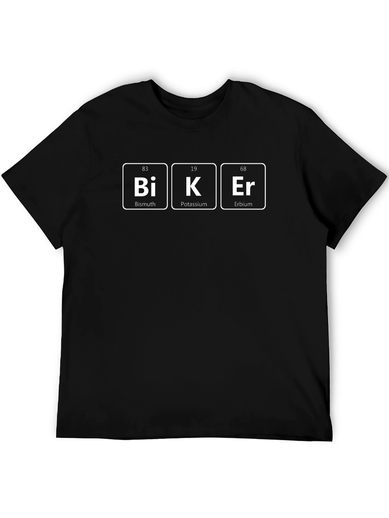 Periodic Table Biker T-Shirt - Science Humor