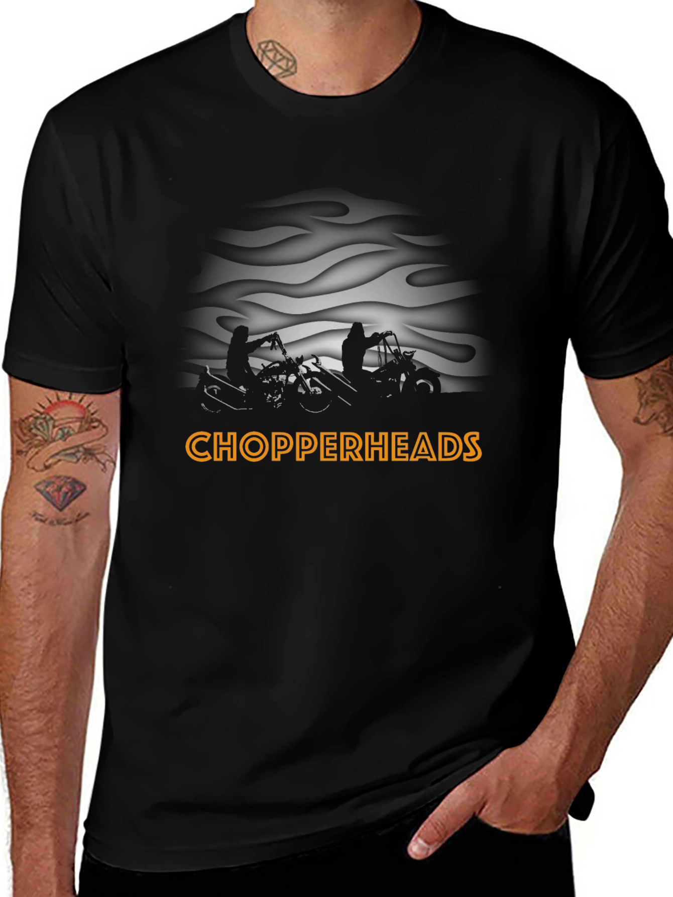 Chopperheads Graphic T-Shirt | Black Motorcycle Tee