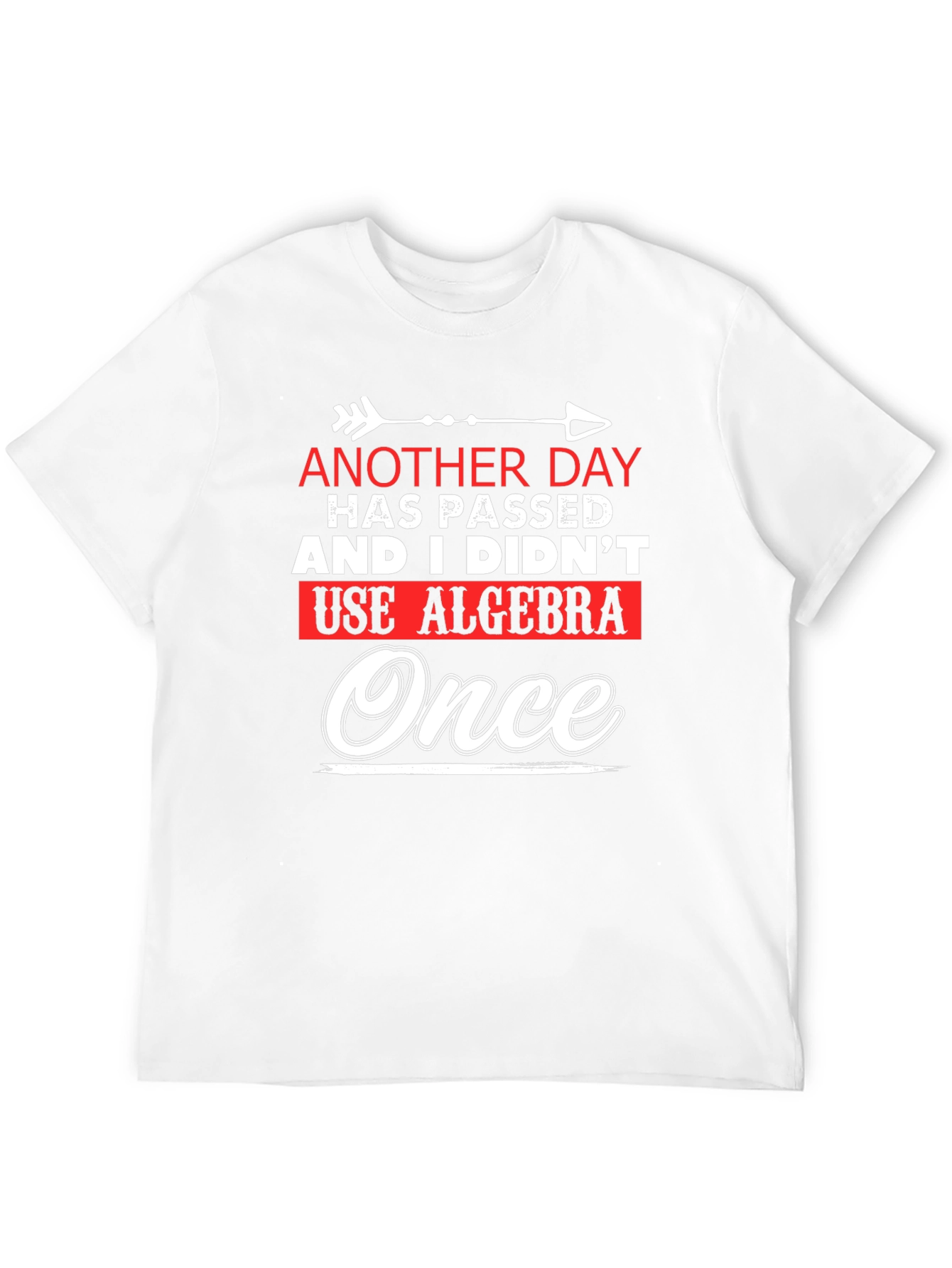 Funny Algebra T-Shirt: Another Day Without Algebra!