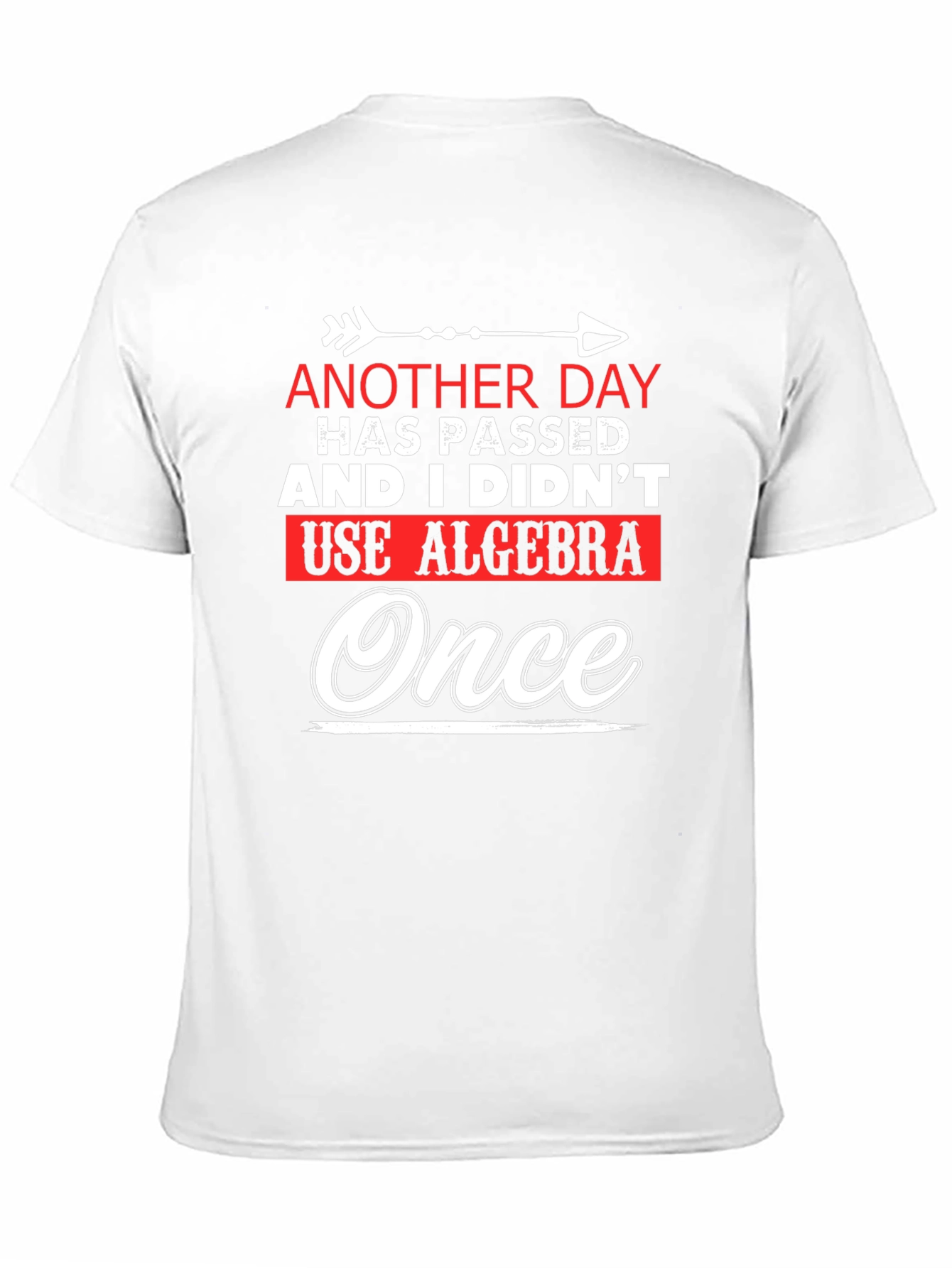Funny Algebra T-Shirt: Another Day Without Algebra!