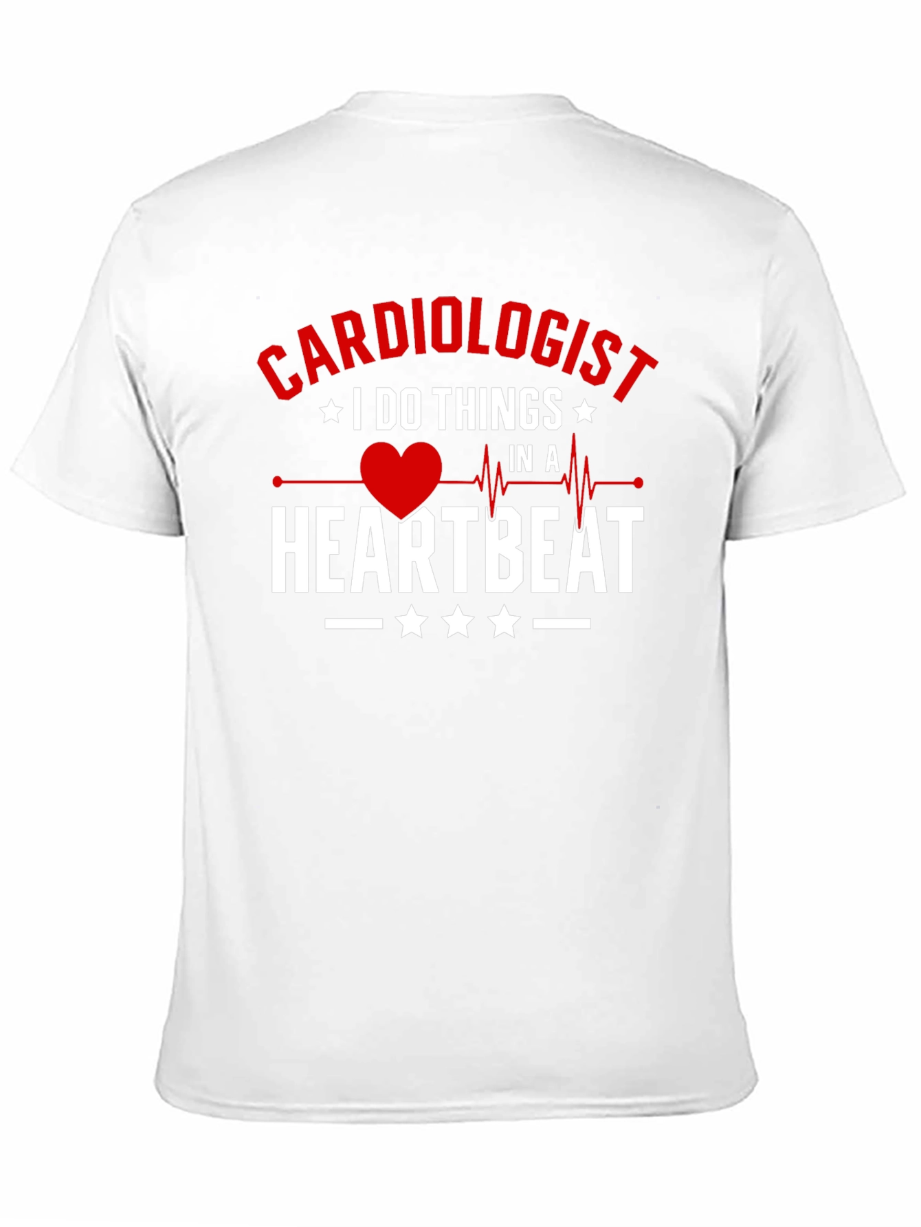 Cardiologist Heartbeat Graphic Tee - Black