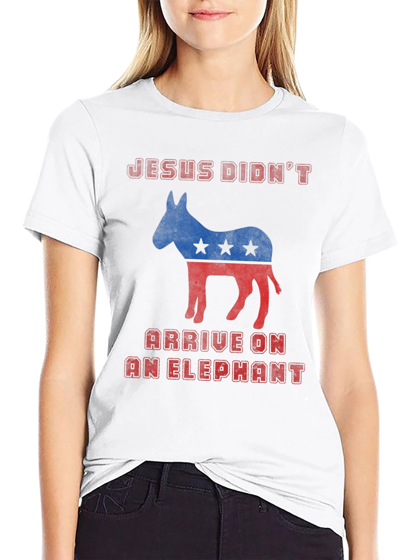 Jesus Didnt Arrive on an Elephant T-Shirt