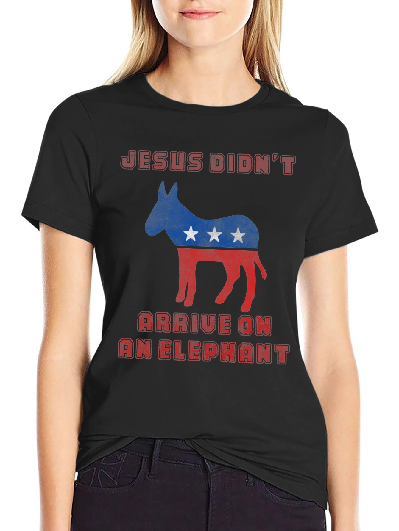 Jesus Didnt Arrive on an Elephant T-Shirt