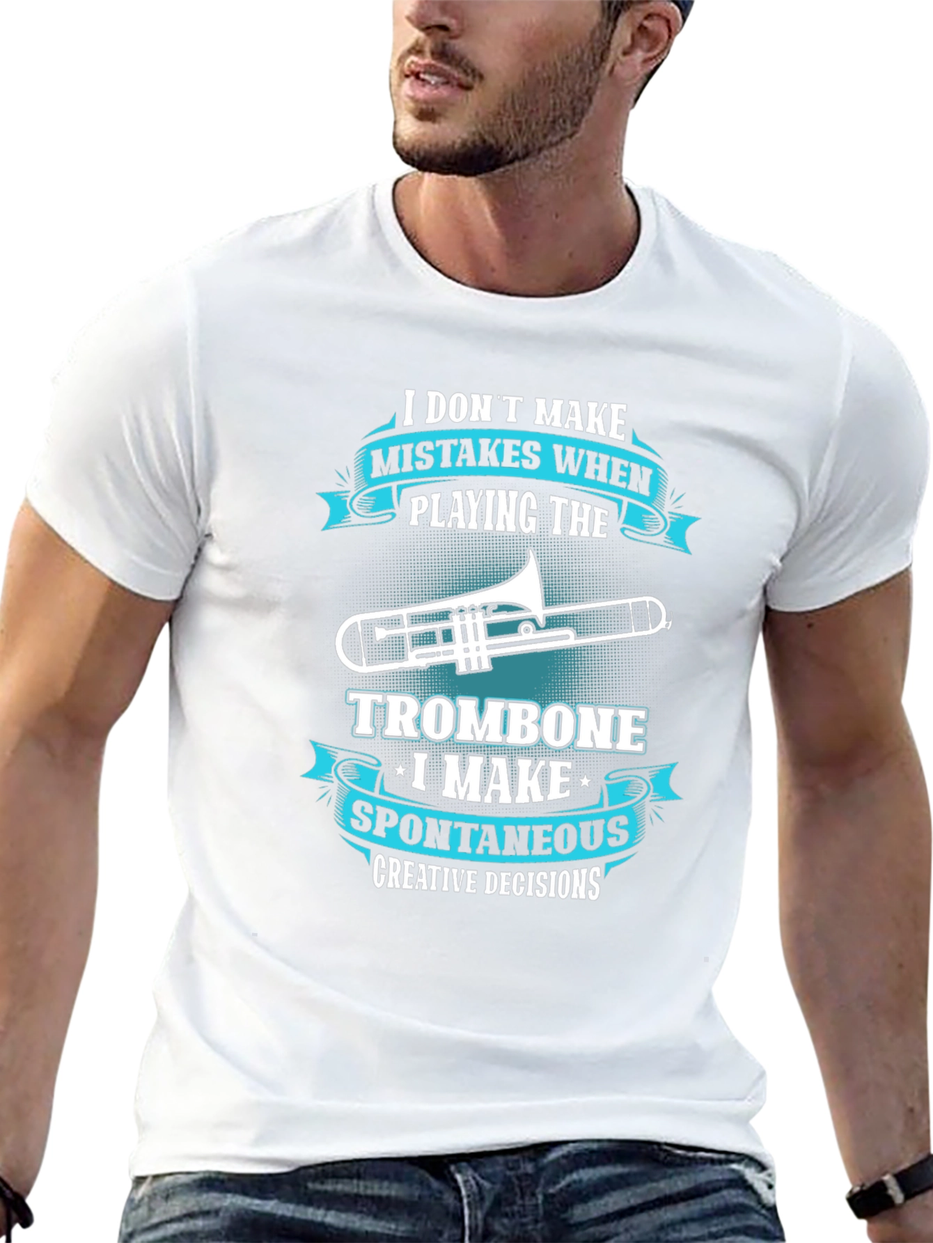 Trombone Players Tee: Creative Decisions Not Mistakes!
