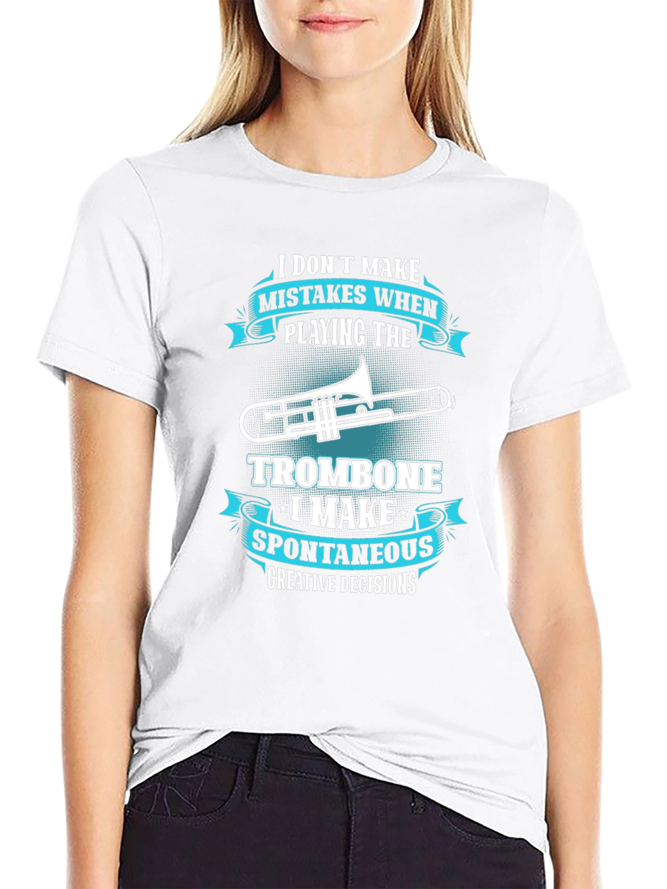 Trombone Players Tee: Creative Decisions Not Mistakes!