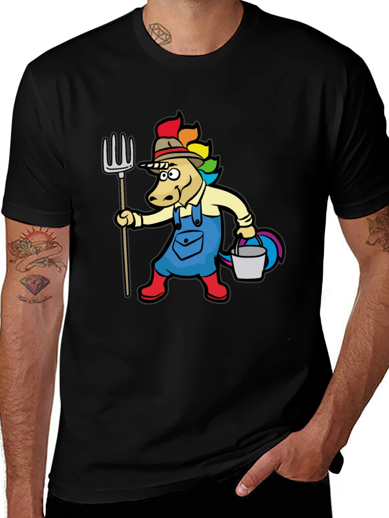 Unicorn Farmer Graphic Tee