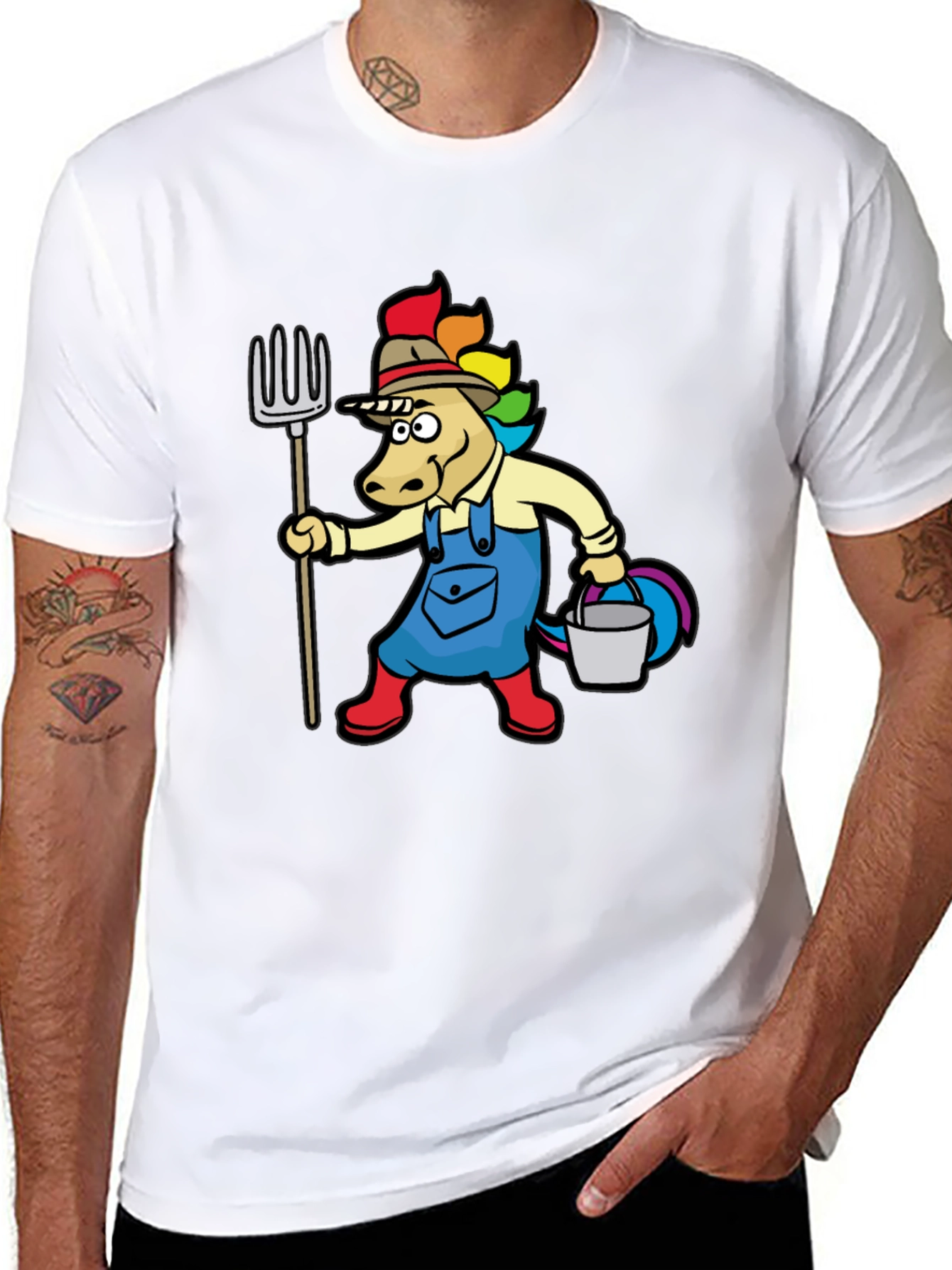Unicorn Farmer Graphic Tee