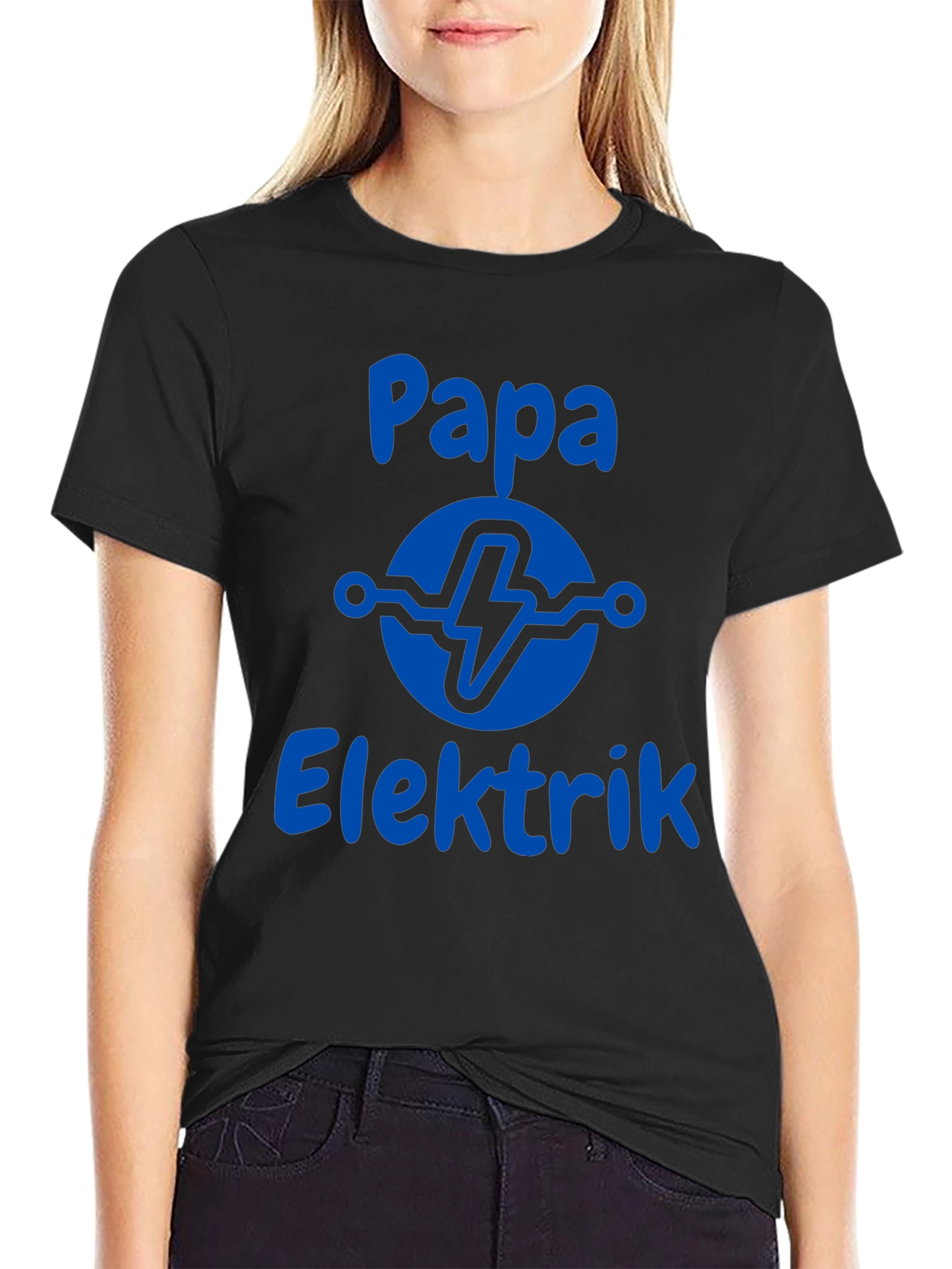 Papa Elektrik Graphic Tee - Electrician Dad Gift
