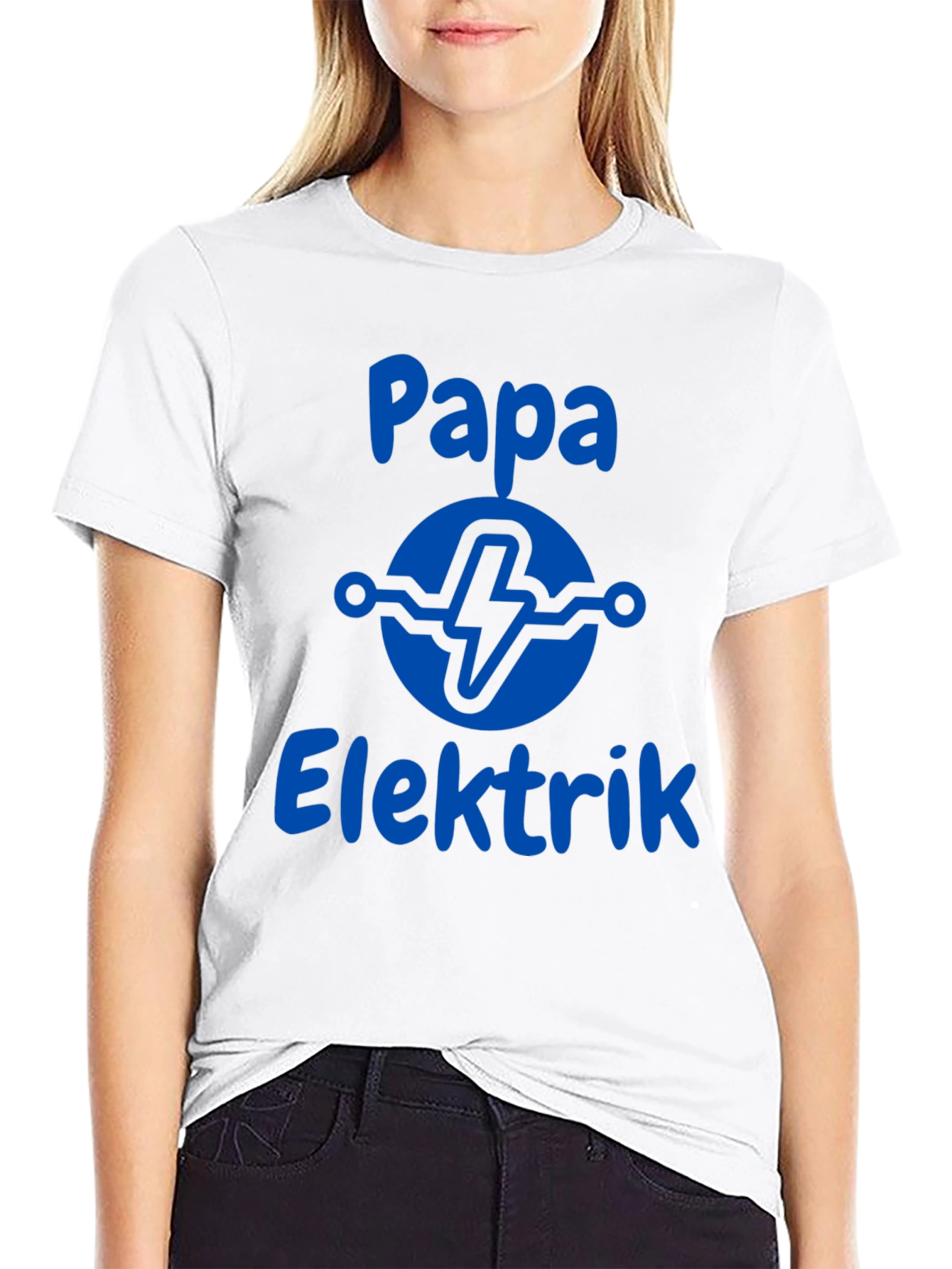 Papa Elektrik Graphic Tee - Electrician Dad Gift