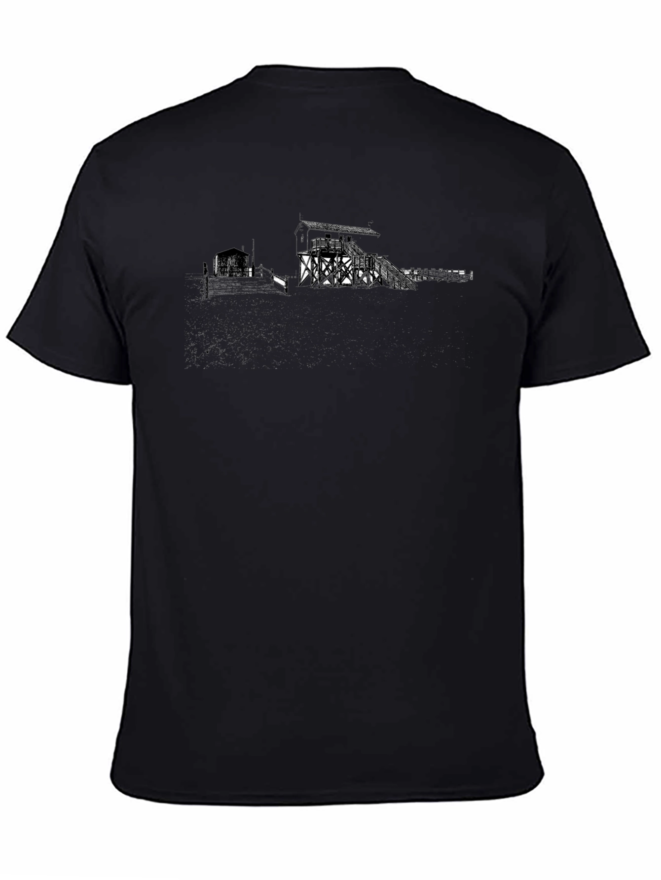 Graphic Print Black T-Shirt
