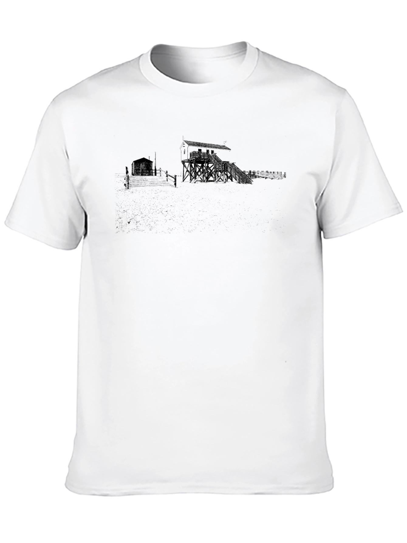 Graphic Print Black T-Shirt