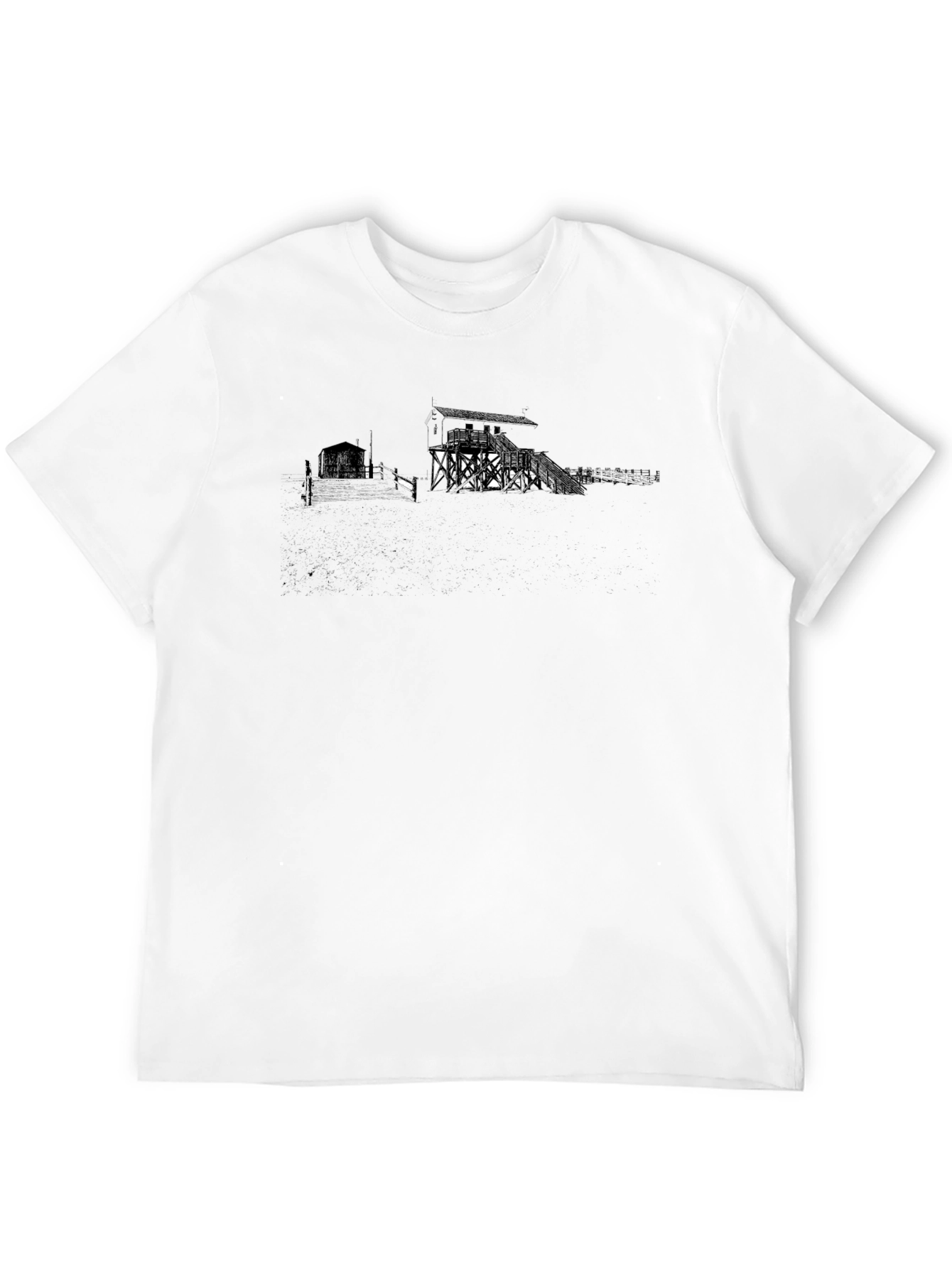 Graphic Print Black T-Shirt