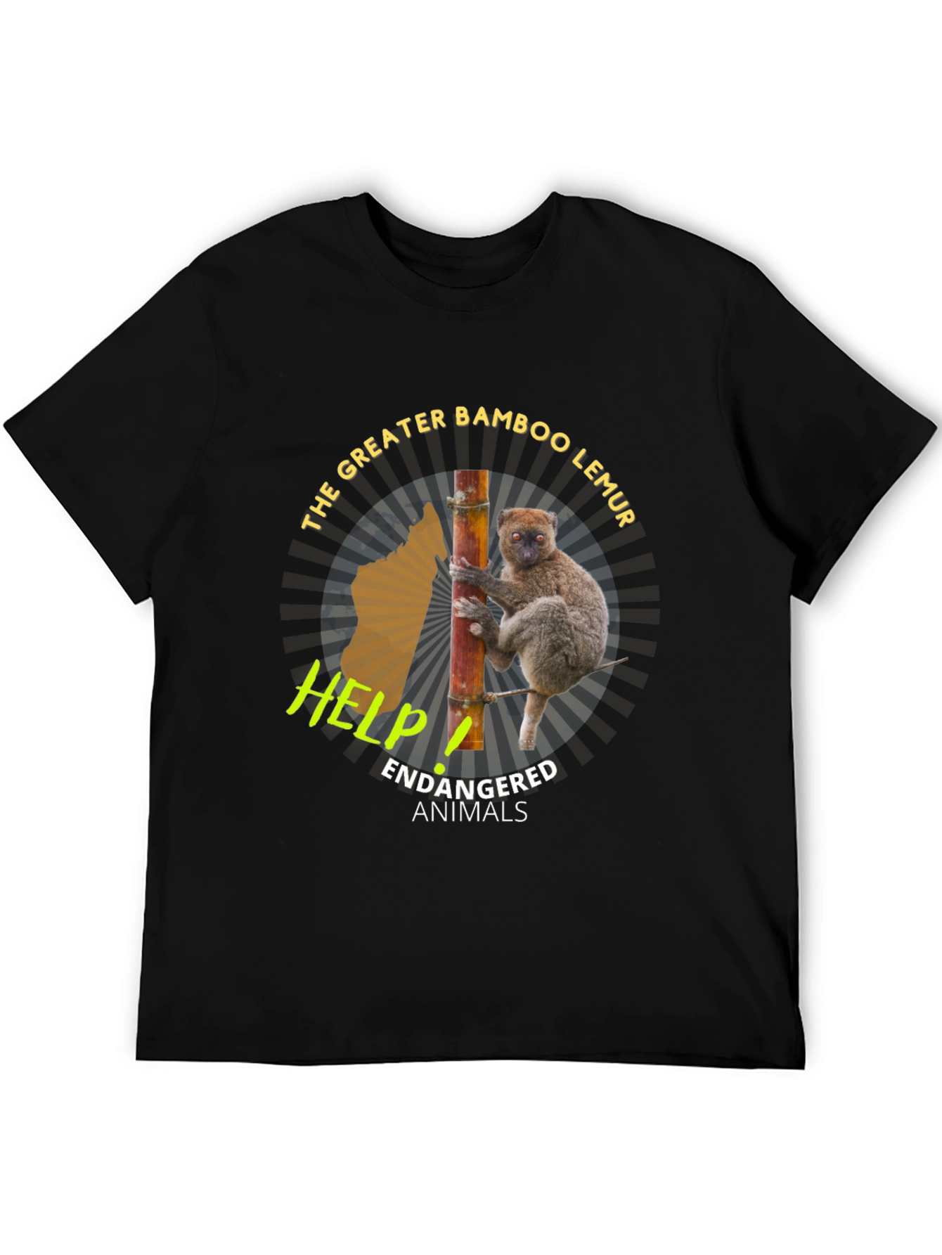 Greater Bamboo Lemur Endangered Animals T-Shirt