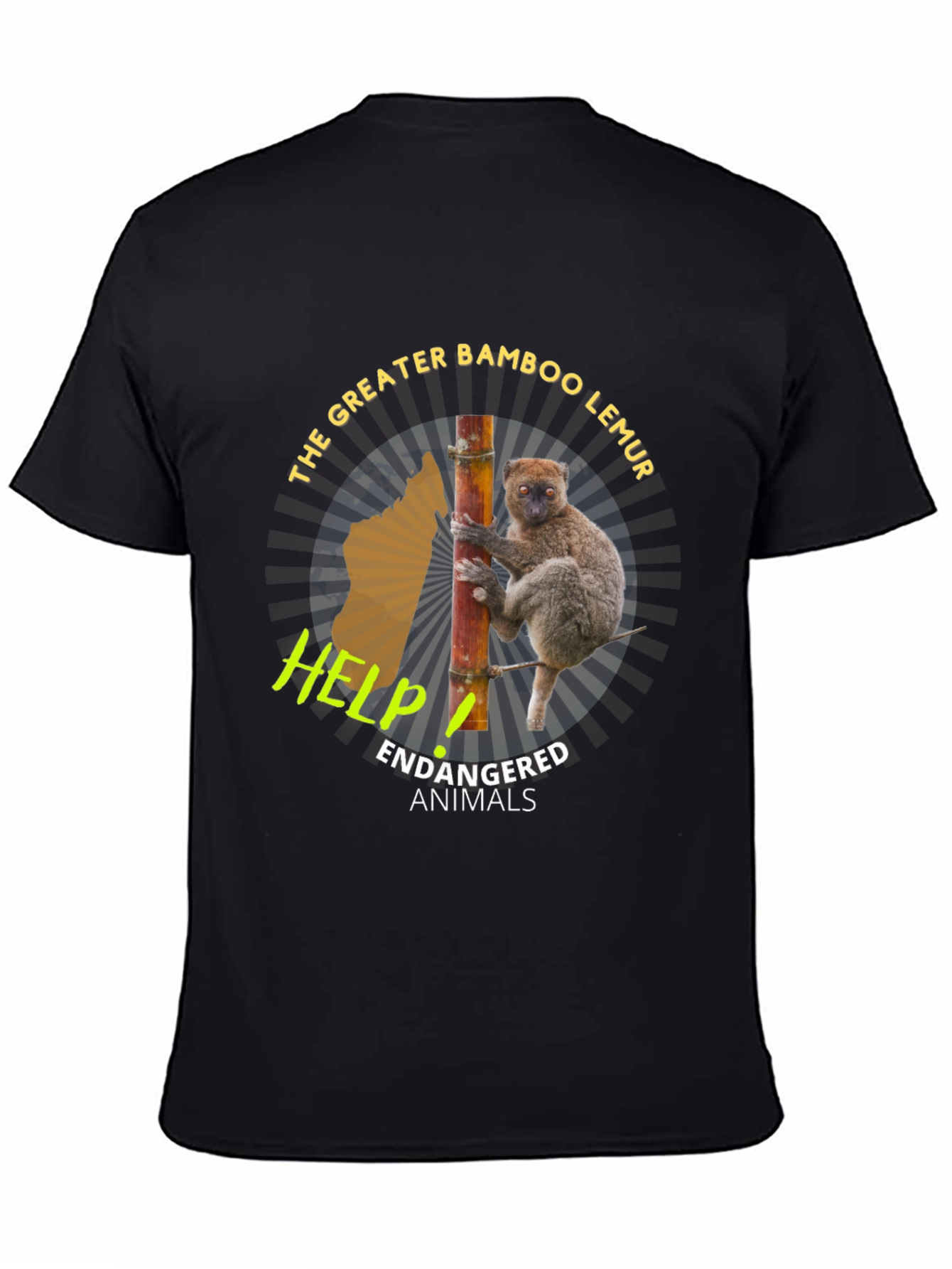 Greater Bamboo Lemur Endangered Animals T-Shirt