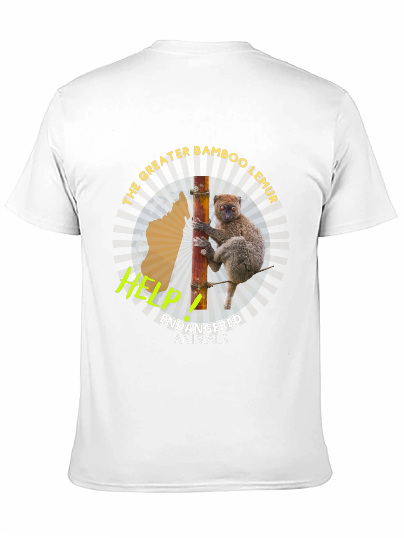 Greater Bamboo Lemur Endangered Animals T-Shirt