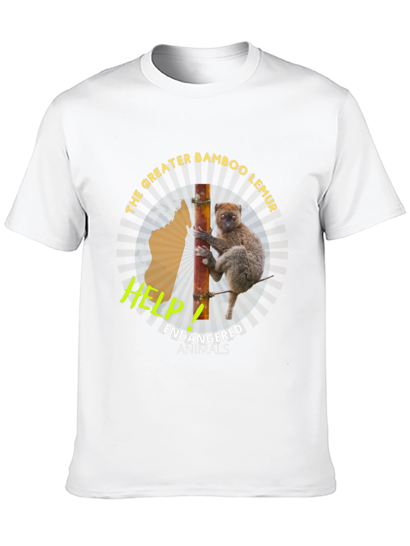 Greater Bamboo Lemur Endangered Animals T-Shirt