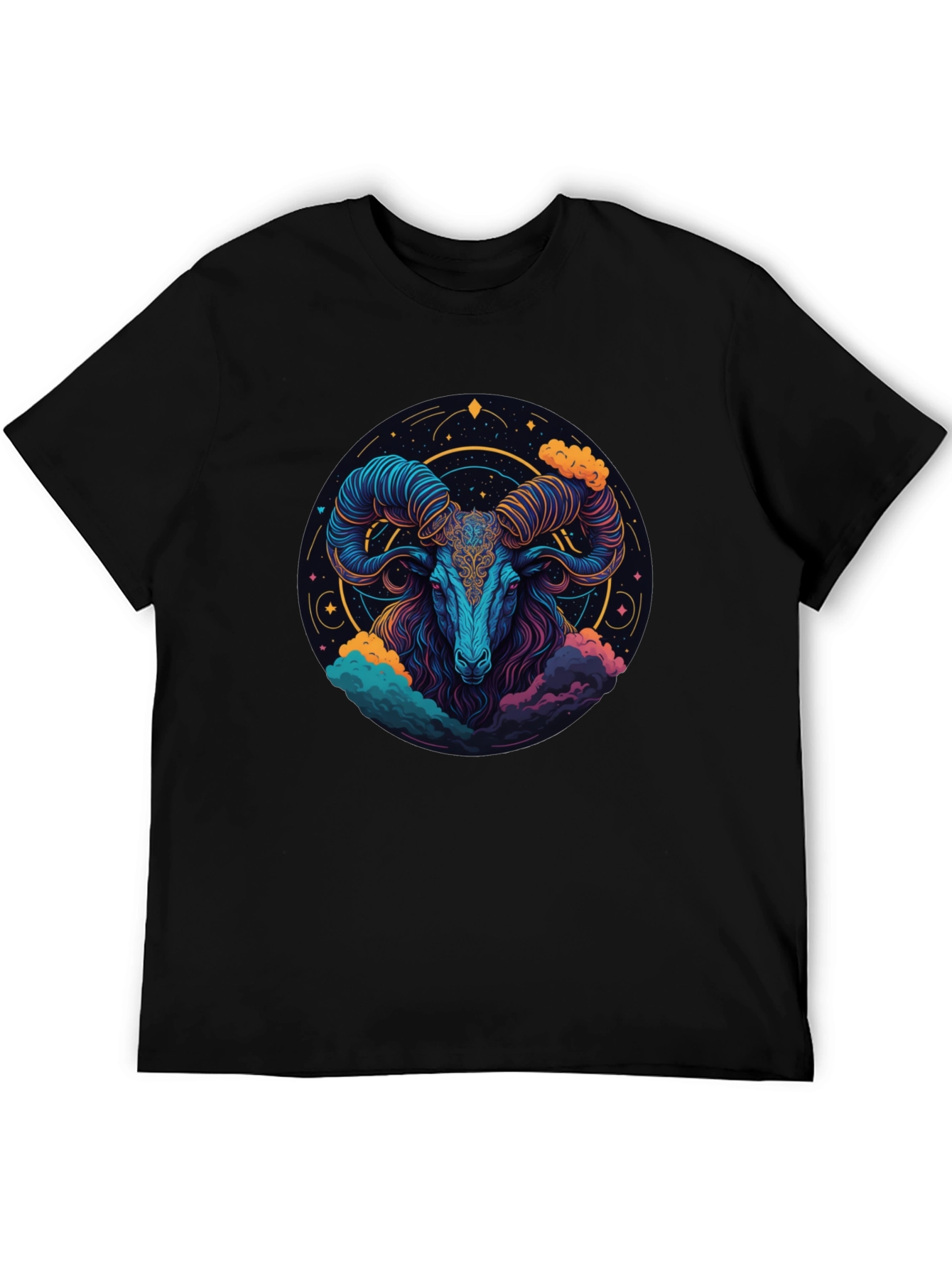 Aries Zodiac Ram Graphic T-Shirt