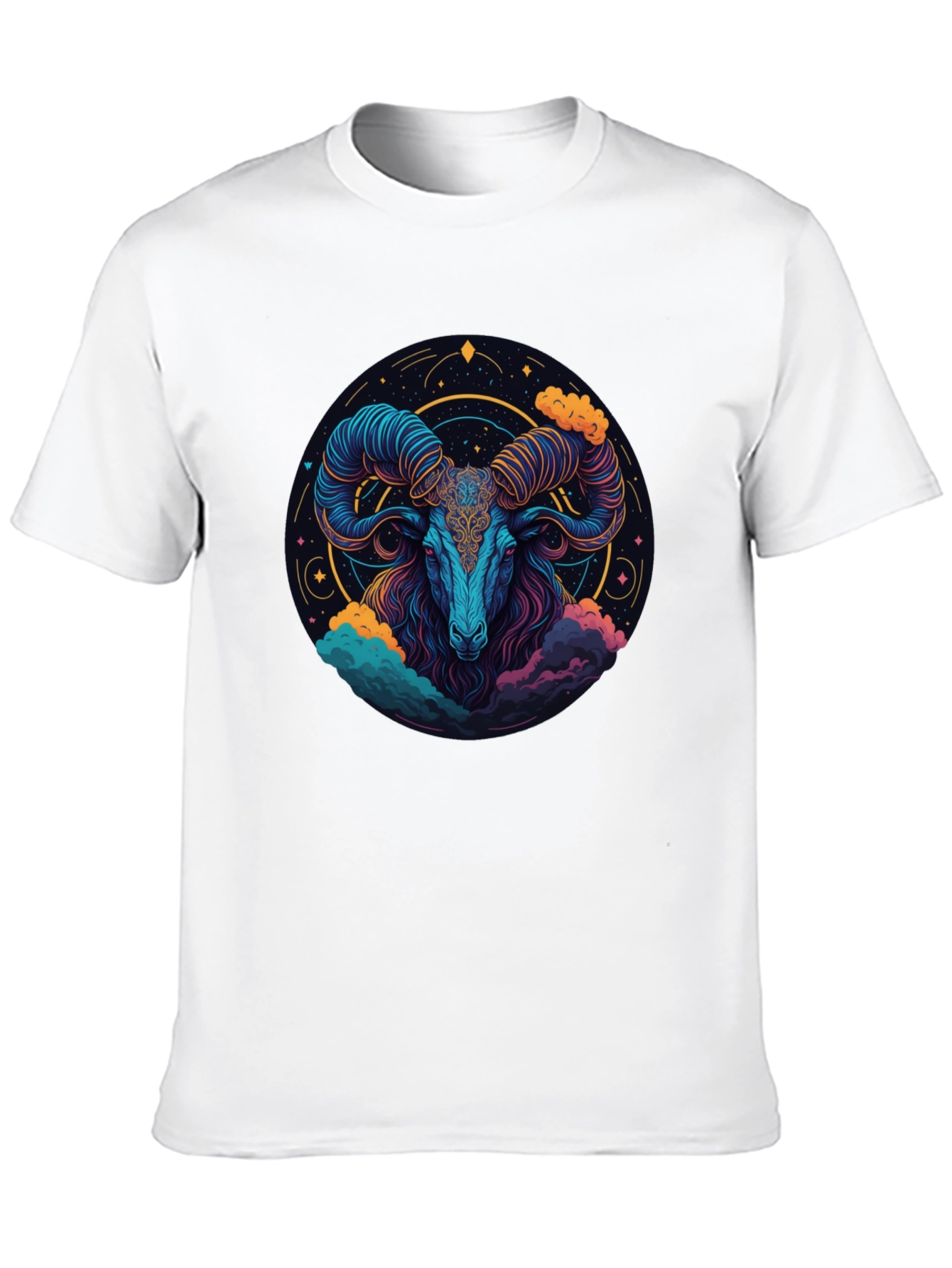 Aries Zodiac Ram Graphic T-Shirt