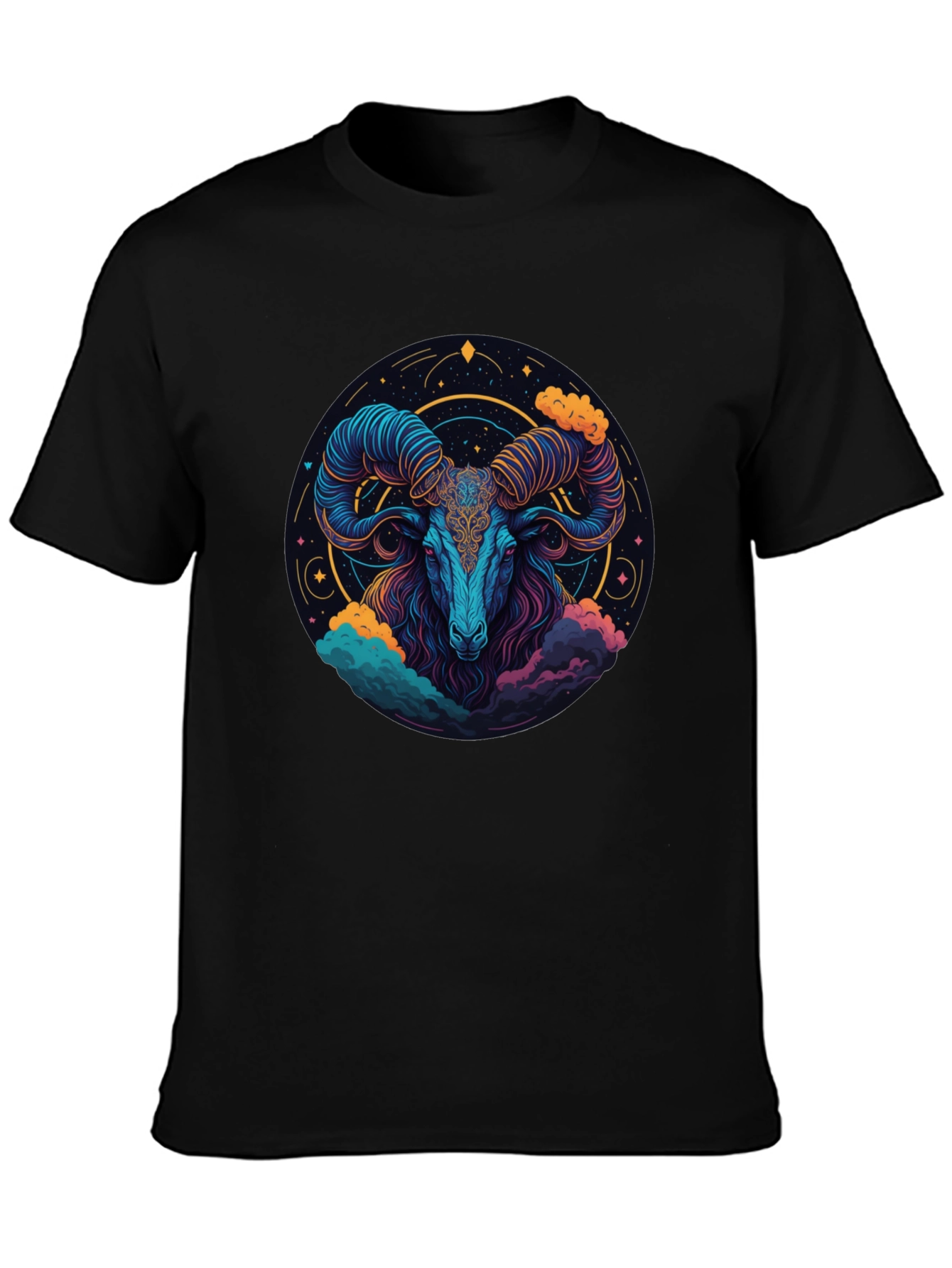 Aries Zodiac Ram Graphic T-Shirt
