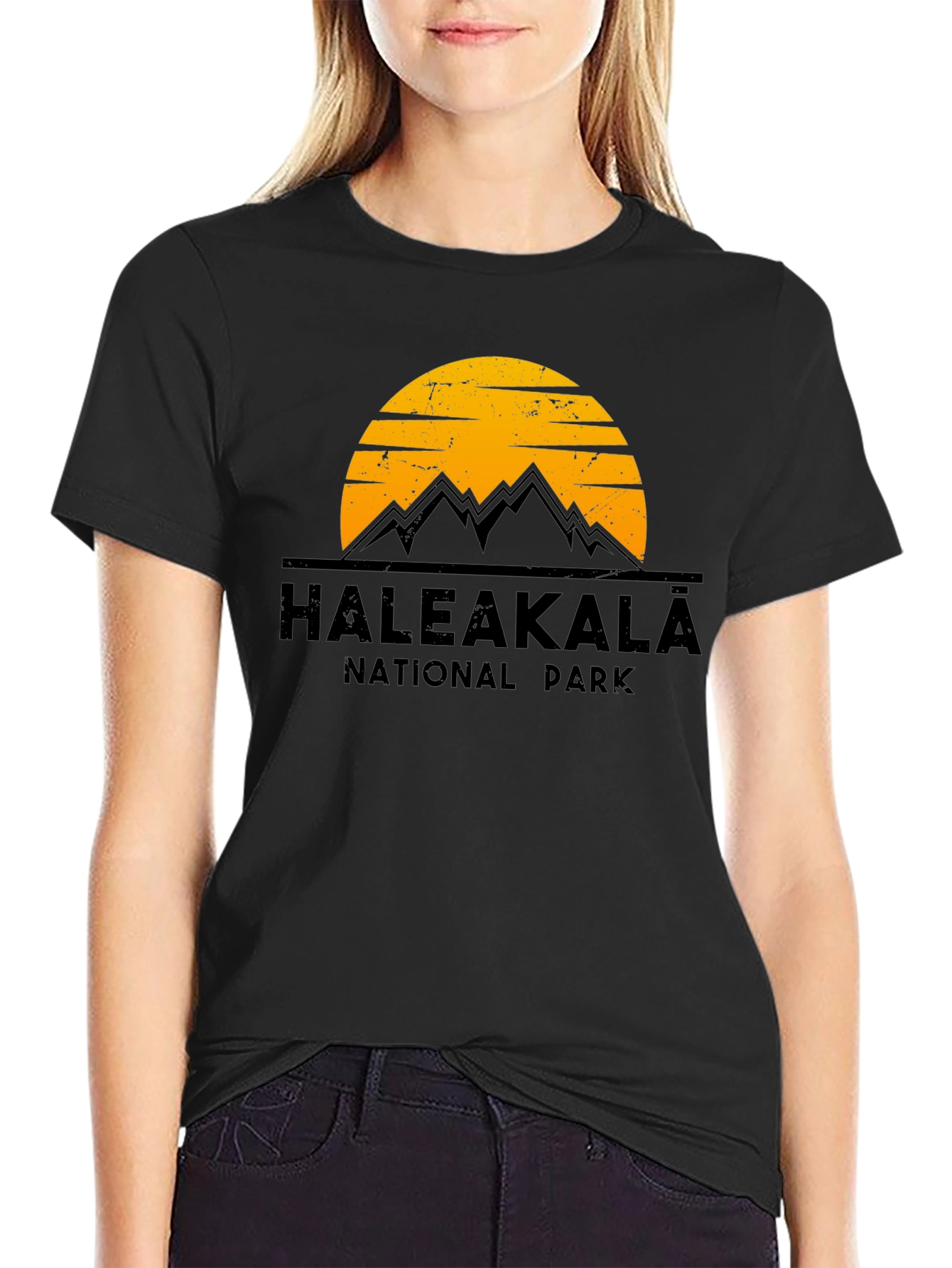 Haleakalā National Park Graphic Tee - Black Cotton T-Shirt