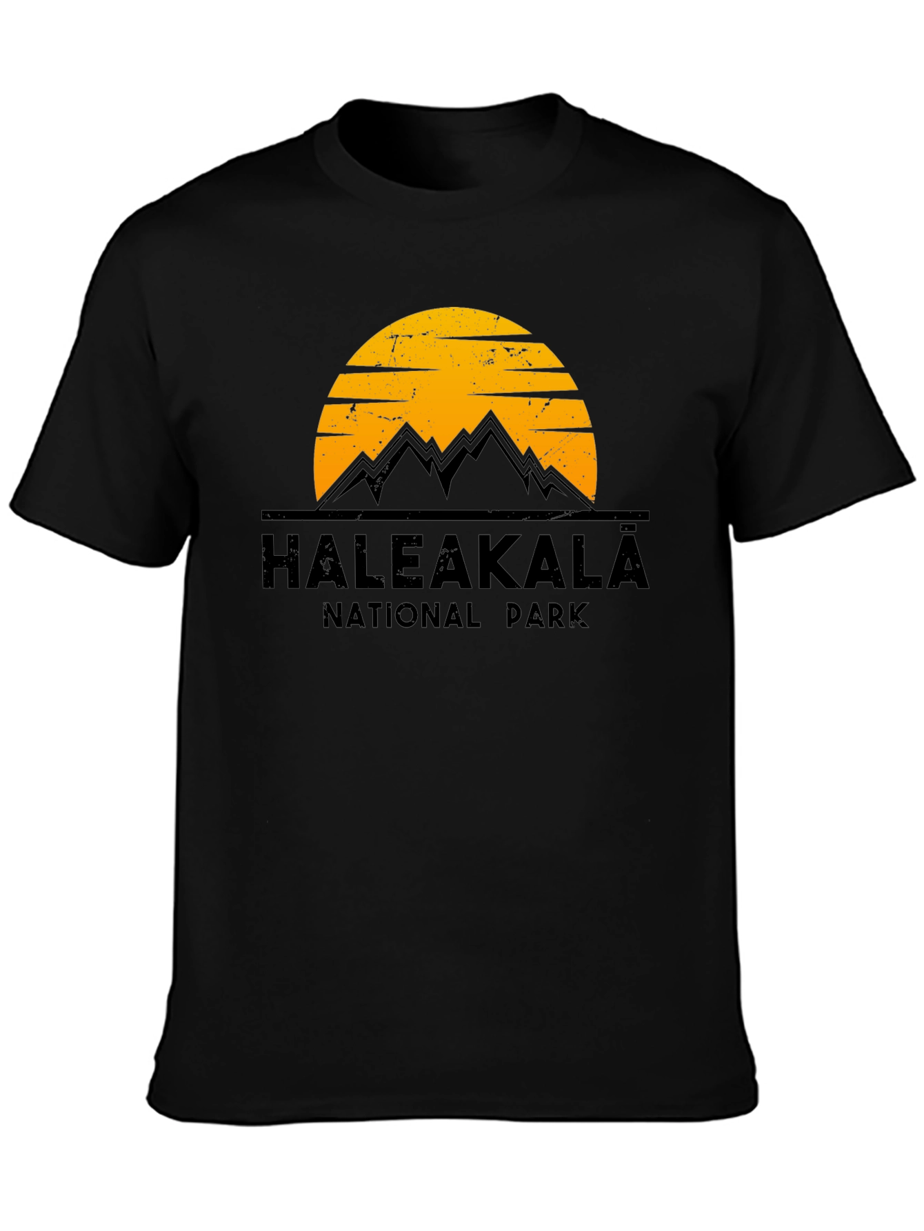 Haleakalā National Park Graphic Tee - Black Cotton T-Shirt