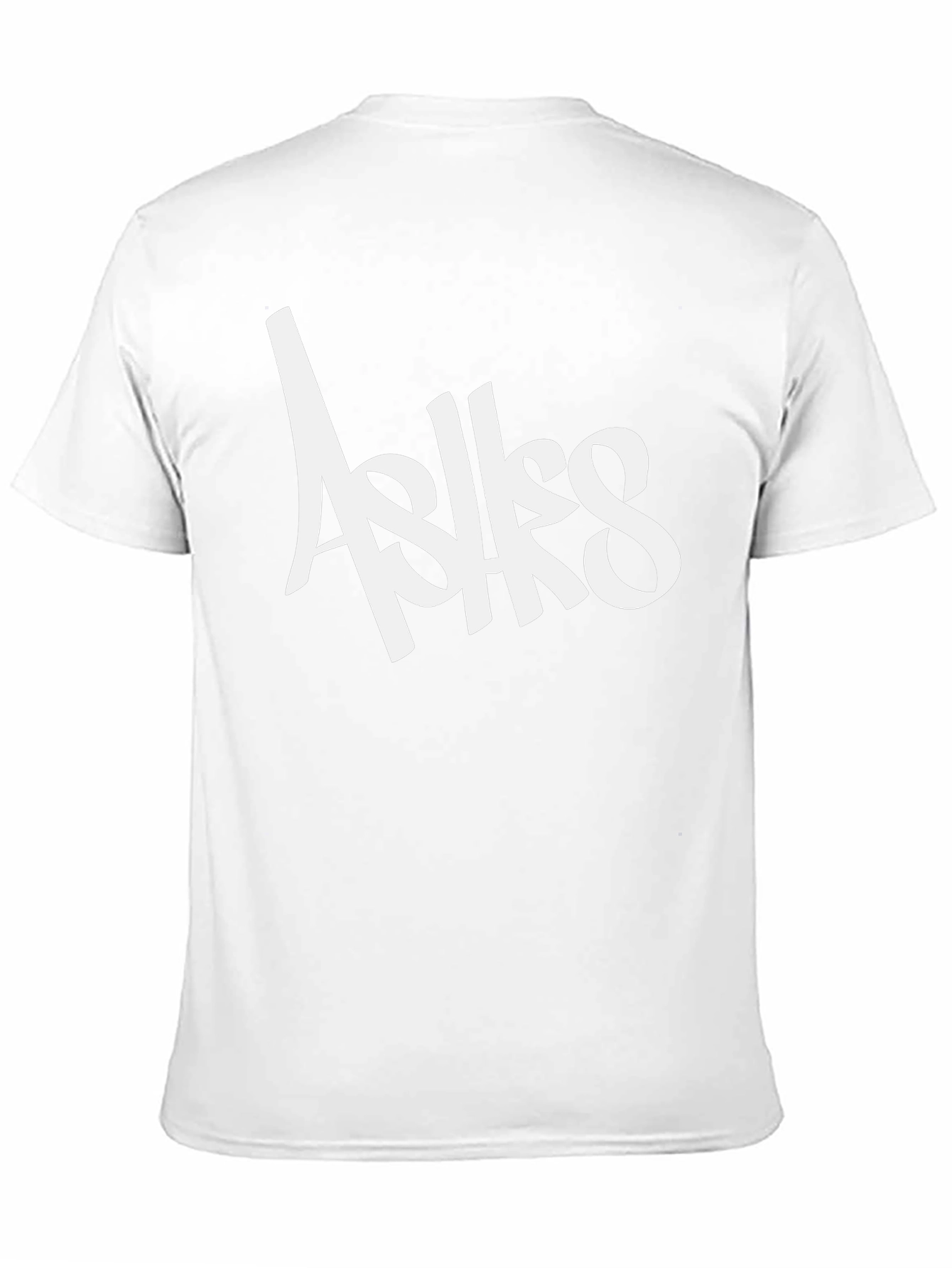Ashes Graffiti Style Black T-Shirt for Men