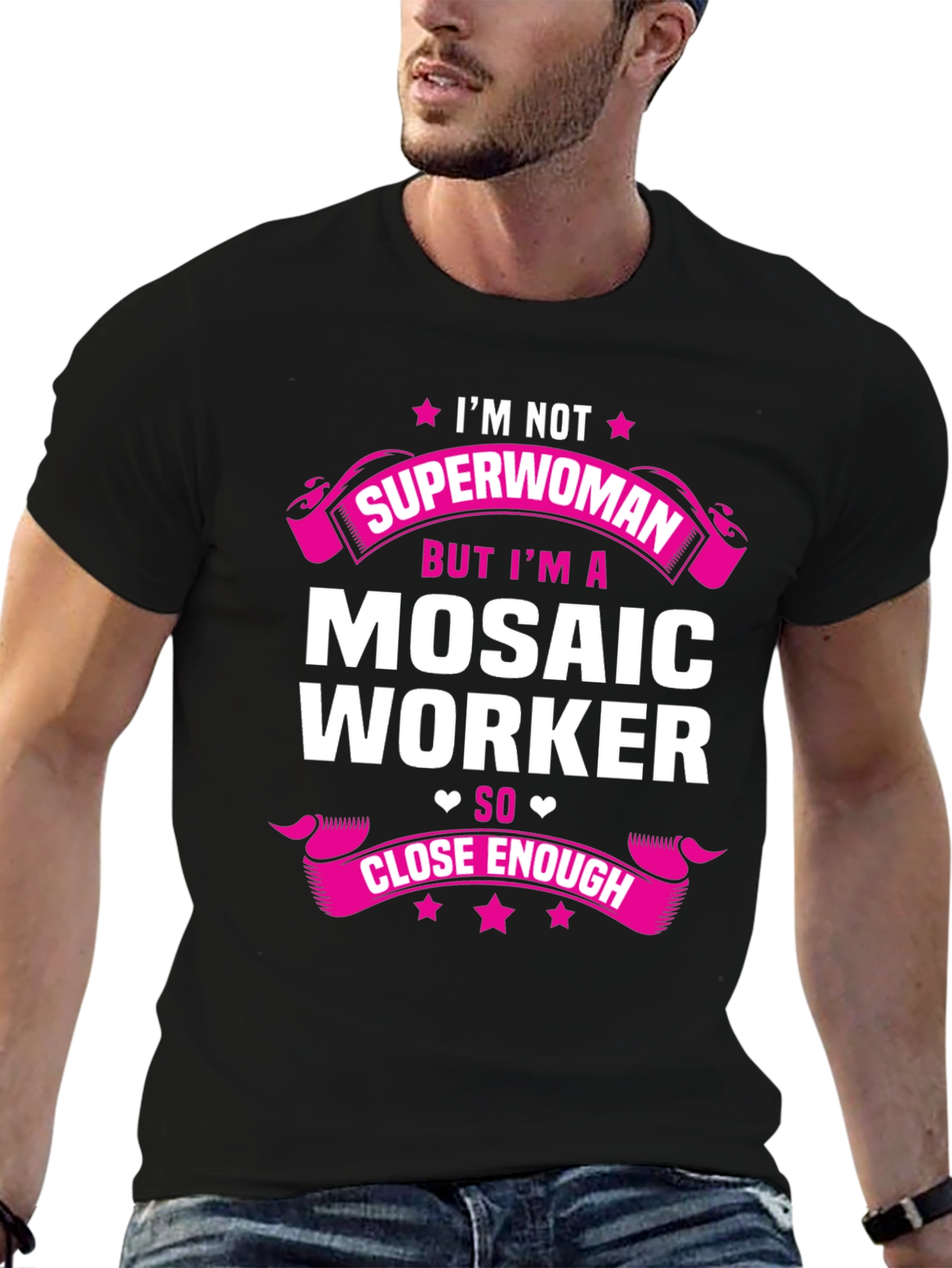 Mosaic Worker T-Shirt: Im Not Superwoman